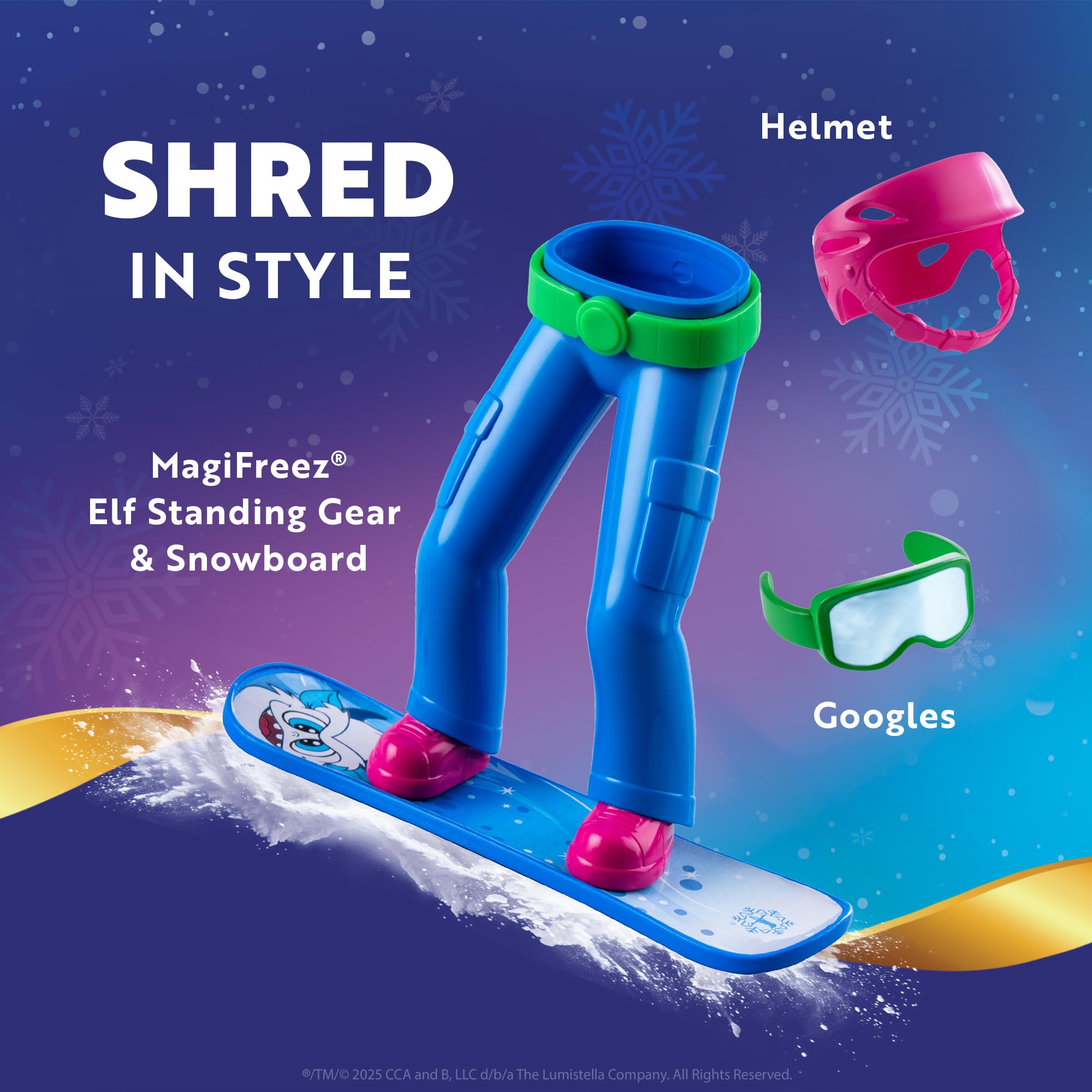 The Elf on the Shelf MagiFreez Swish and Sleigh Snowboard Set - Snowboard E 15