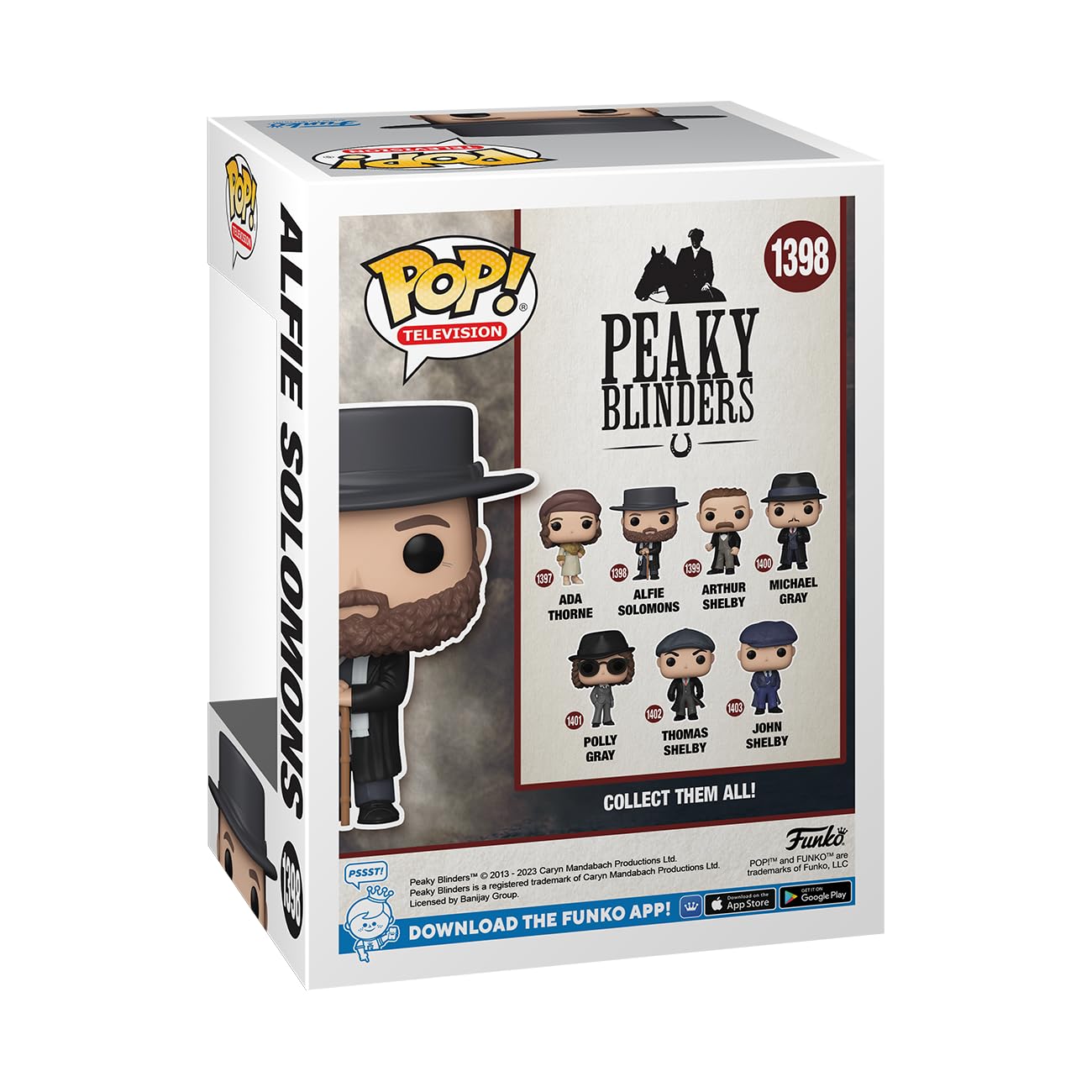 Funko Pop! TV: Peaky Blinders - Alfie Solomons Vinyl Figure (72181) 10