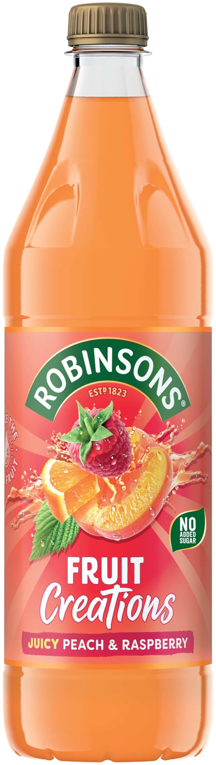 Robinsons Fruit Creations Peach & Raspberry Squash, 1L