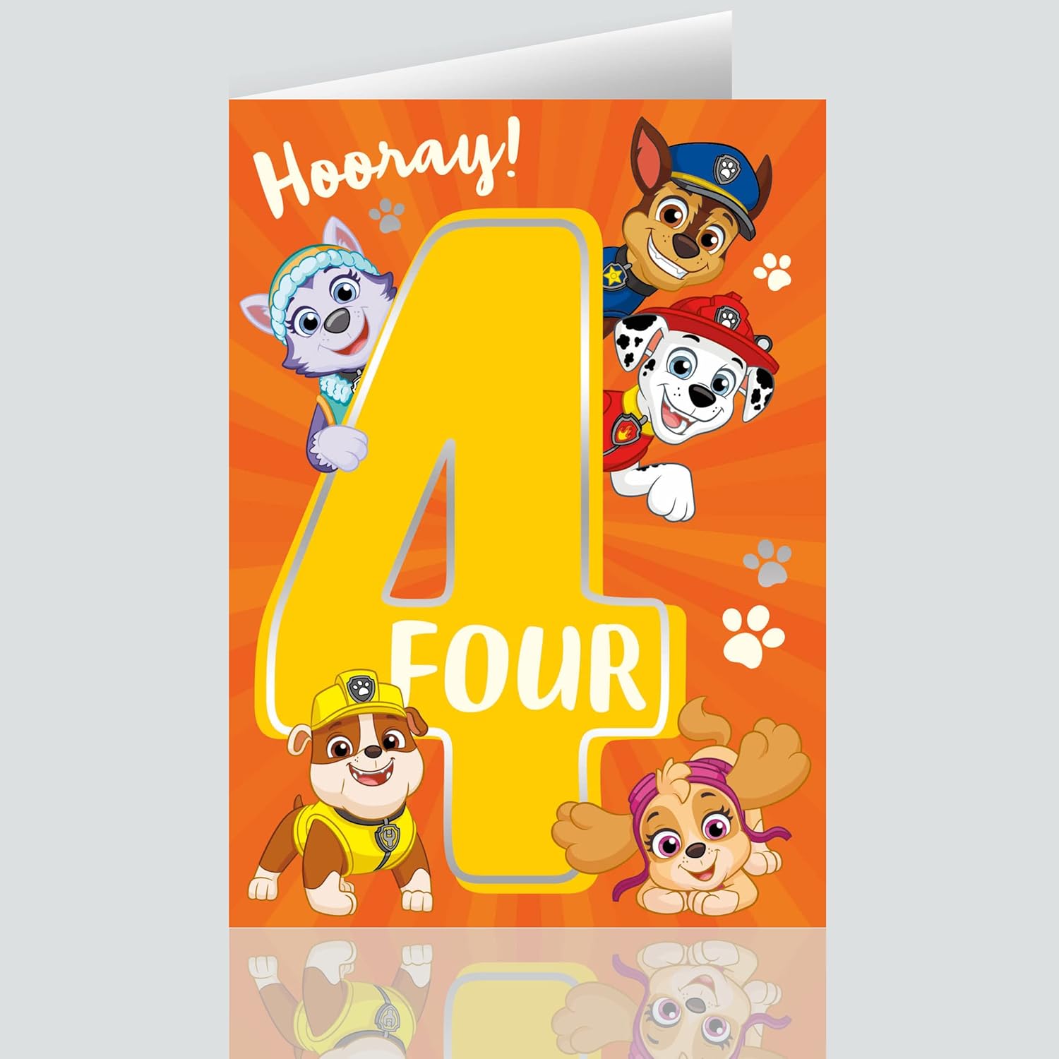 Official Paw Patrol Age 4 Birthday Card 4