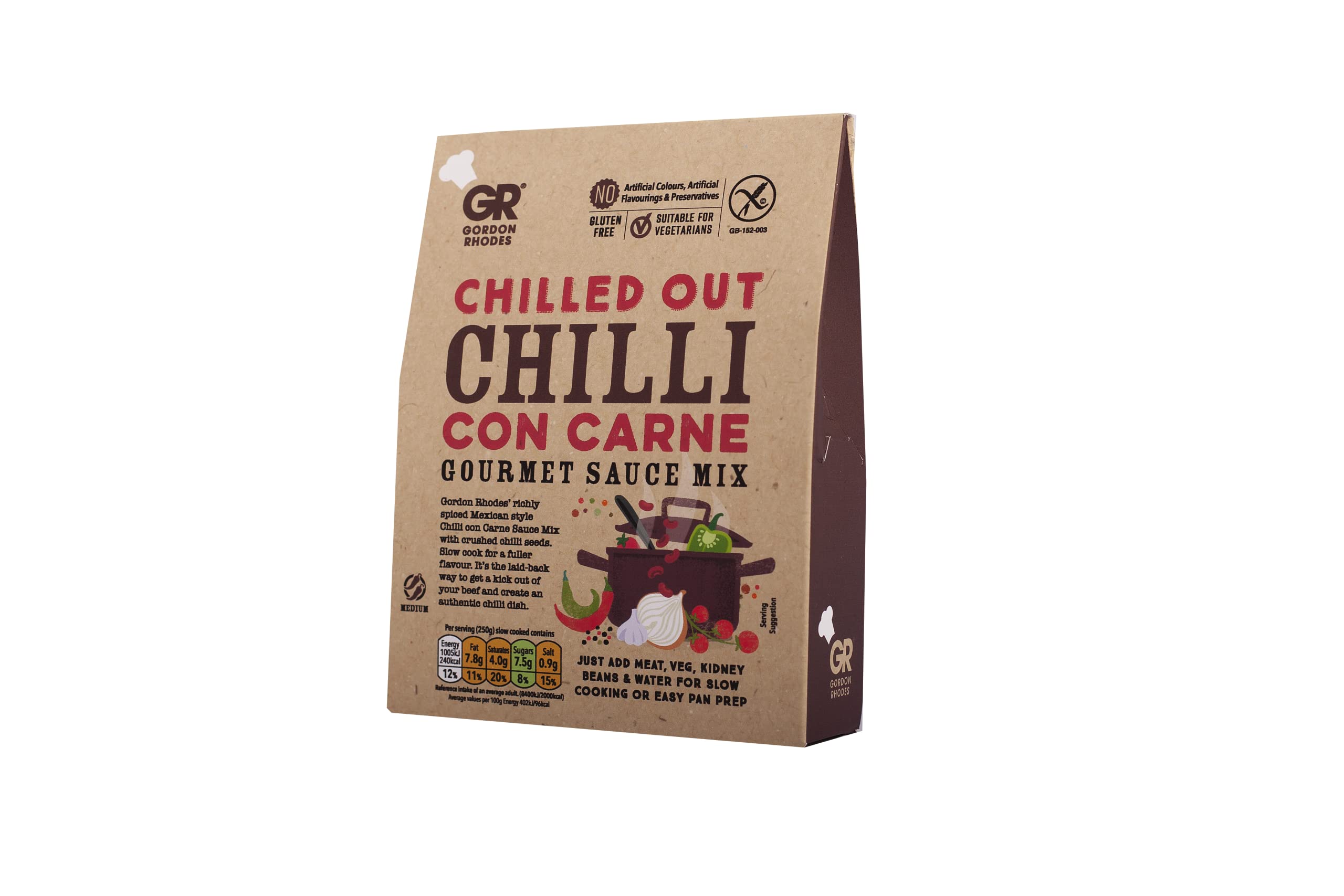 GR Gordon Rhodes Chilli con Carne Recipe Sauce Mix - Mexican Style, Vegetarian, Gluten-Free, 75g 1