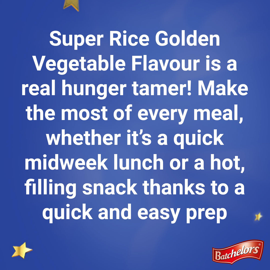 Batchelors Super Rice Golden Vegetable Flavour Low Fat Ready Meal, 90 g