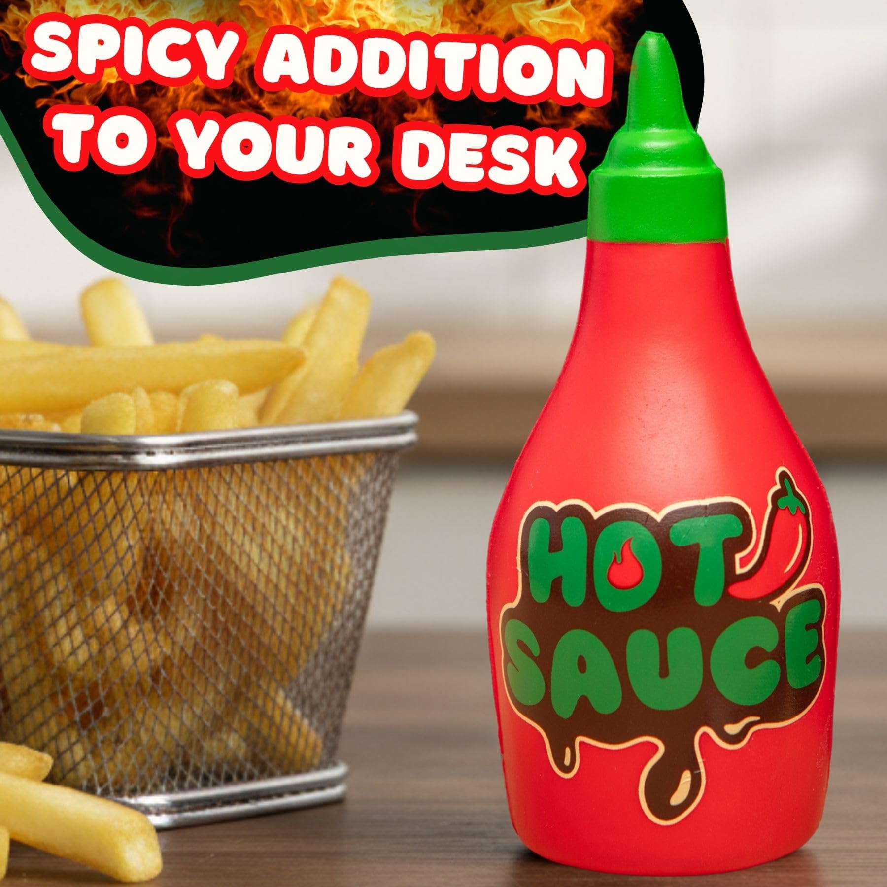 Boxer Gifts Hot Sauce Stress Toy - Squishy Fidget for Anxiety Relief | Red PVC | Unisex Adult 5