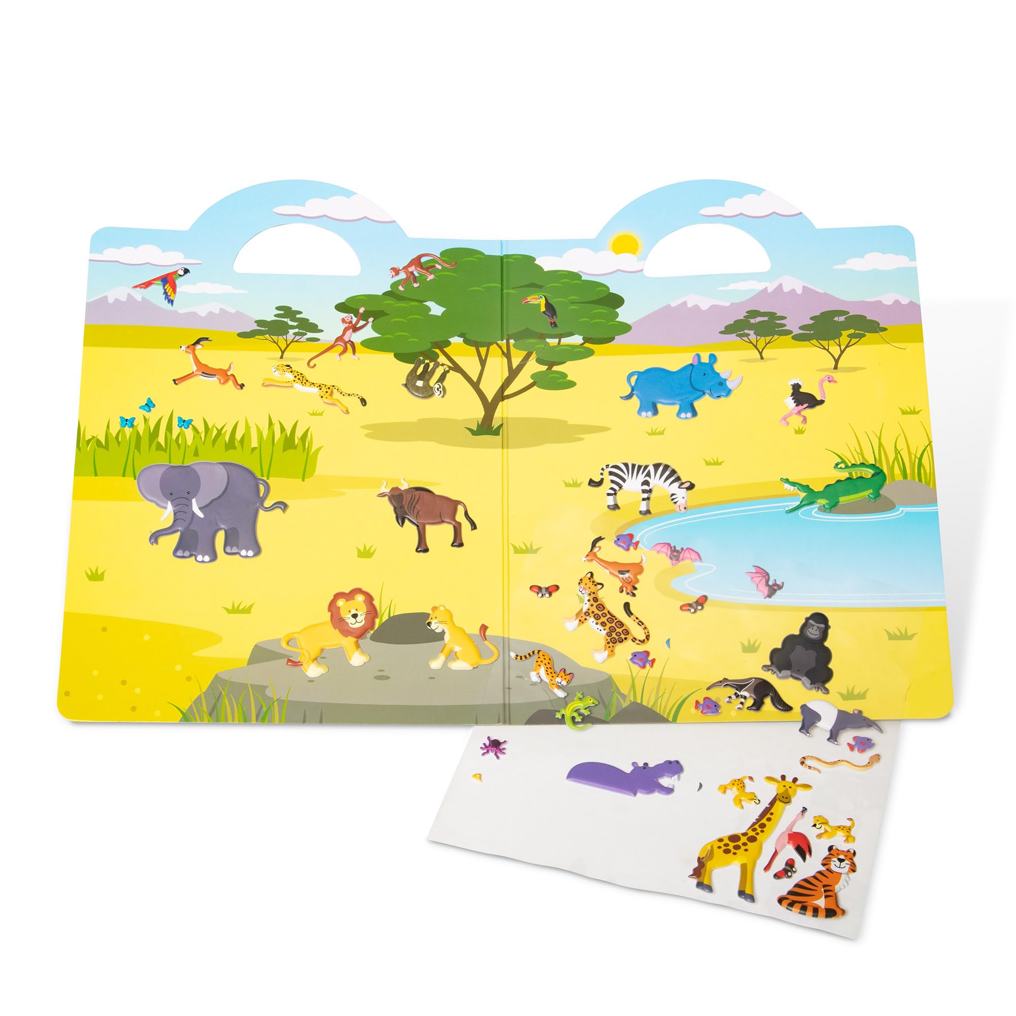 Melissa & Doug Puffy Sticker Play Set: Safari - 42 Reusable Stickers | Ages 4+ | FSC Certified 3