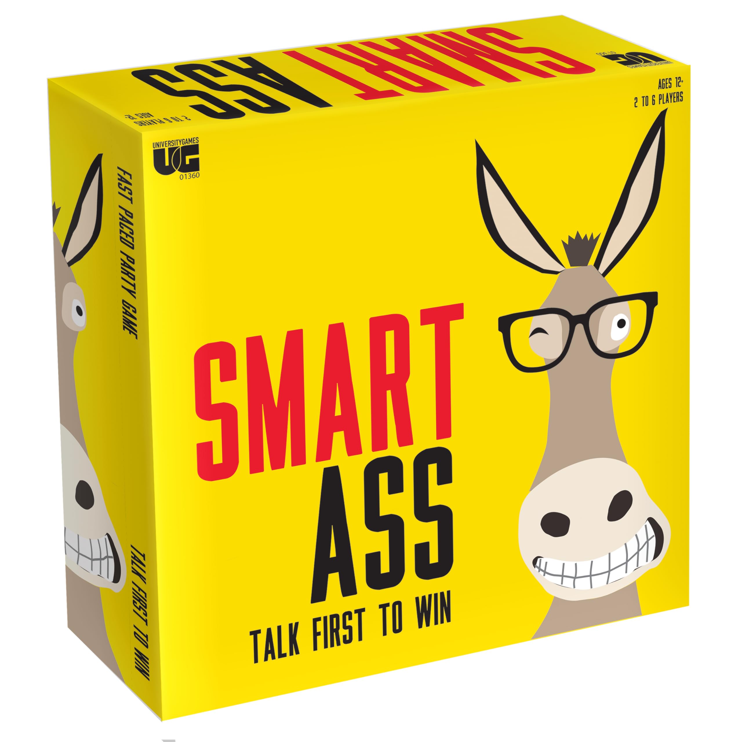University Games Smart Ass Board Game | Ages 12+ | 2-8 Players | New Questions Edition