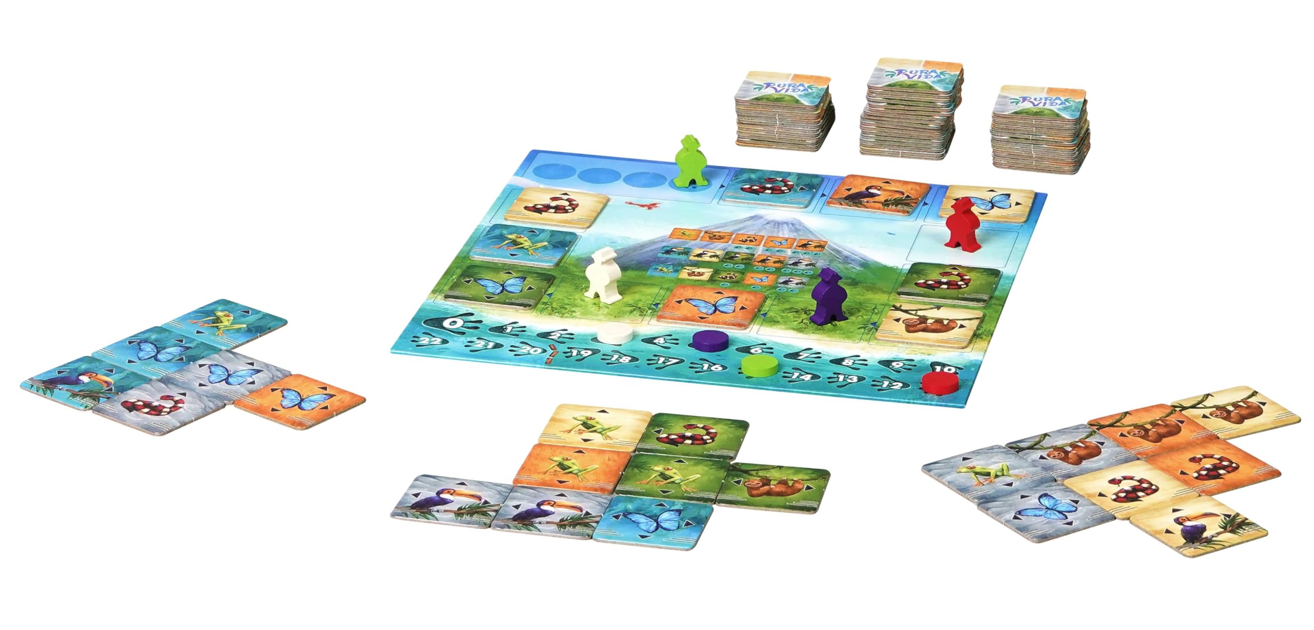 Piatnik Pura Vida Family Board Game | Ages 8+ | 2-4 Players | 30 Minute Playtime