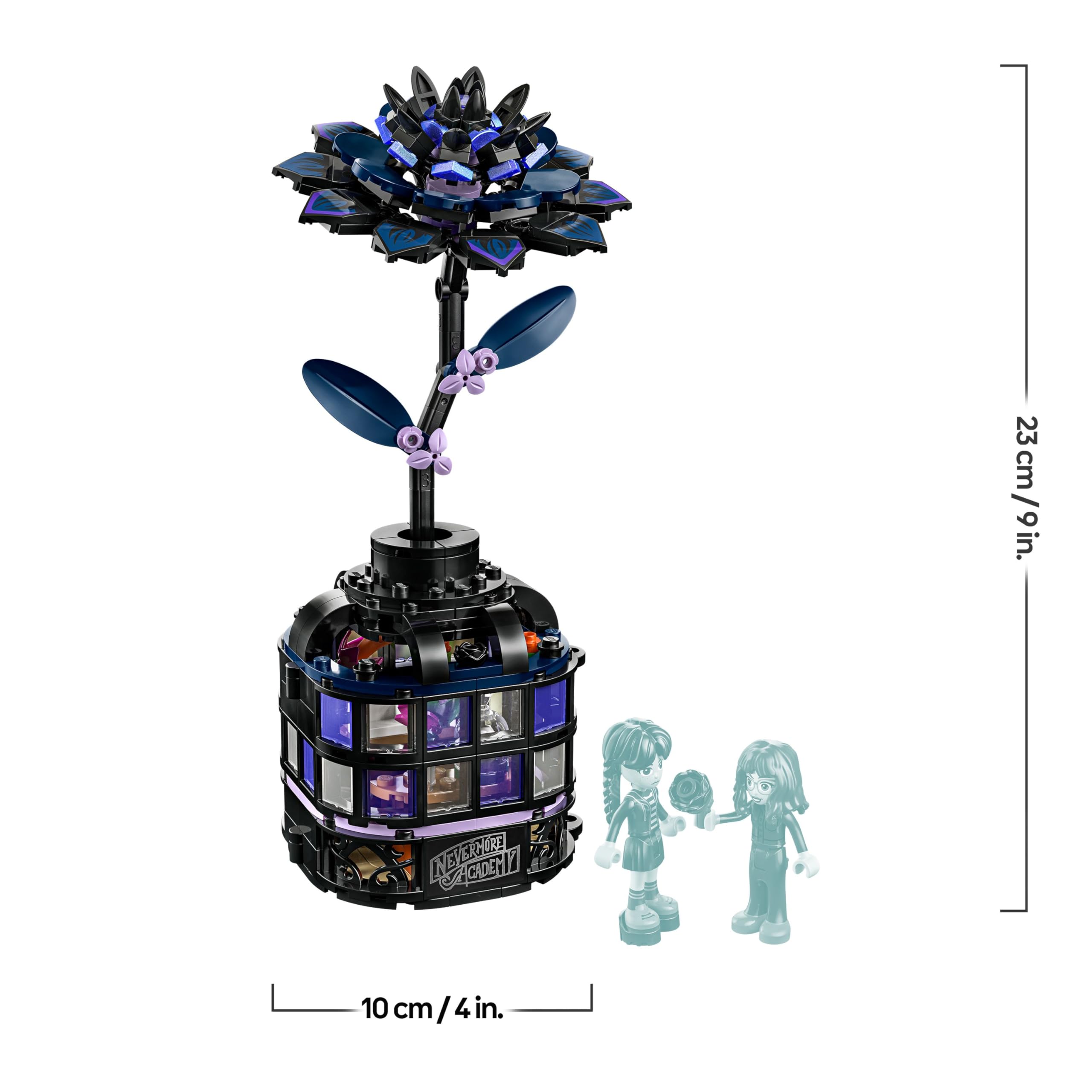 LEGO Wednesday Black Dahlia Flower Toy - Buildable Play and Display Set for 9+ 16