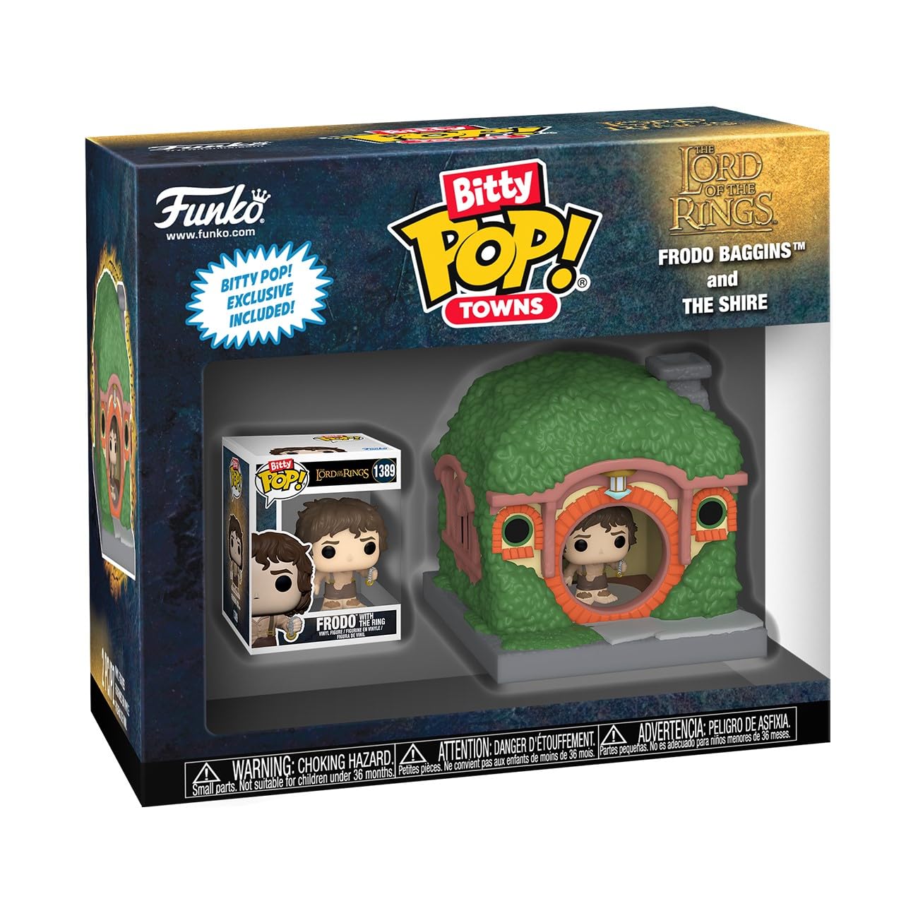 Funko Bitty POP! Town: The Lord of the Rings - Frodo Baggins & The Shire Vinyl Figure 1