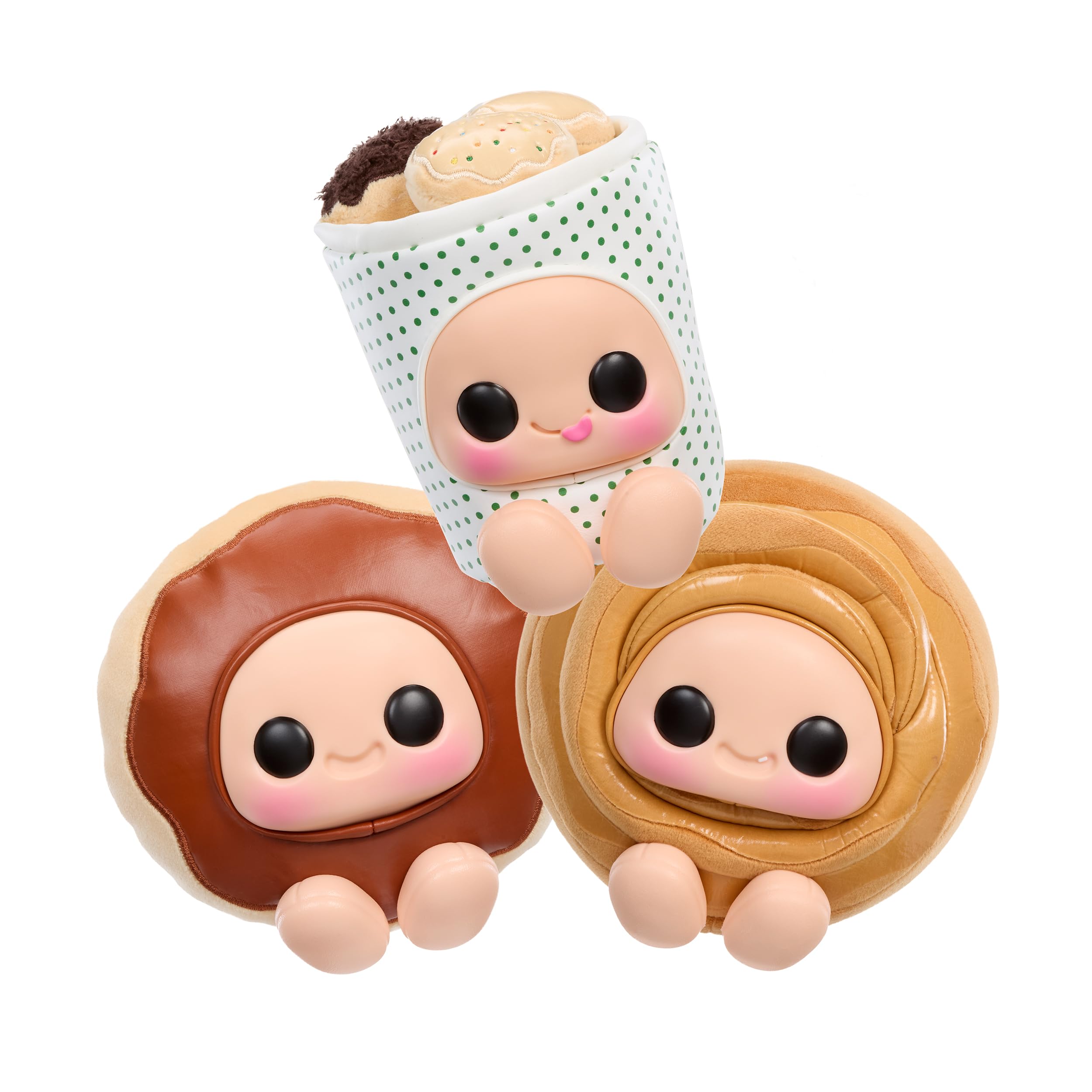 Hyojo Krispy Kreme Series Squishy Collectable - Chocolate Iced, Cinnamon Roll, or Doughnut Dots 6
