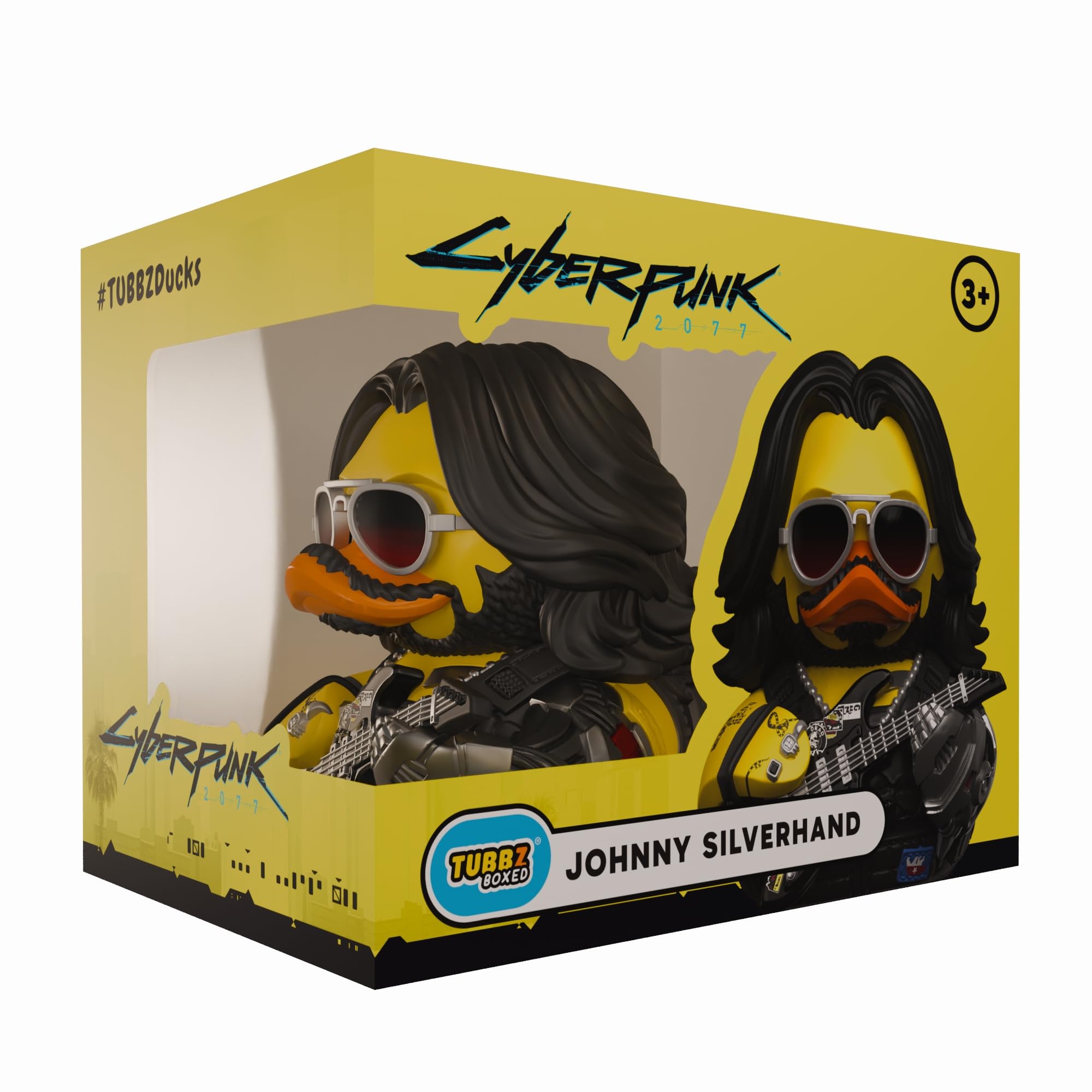 TUBBZ Johnny Silverhand Cosplaying Rubber Duck Collectible Figure | 9 cm | Unisex Adult 1