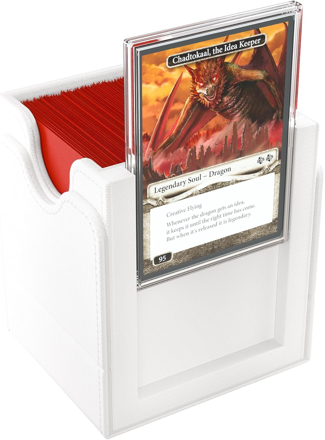 Gamegenic Squire Plus 100+ XL White Commander Deck Box für Magic: The Gathering 4
