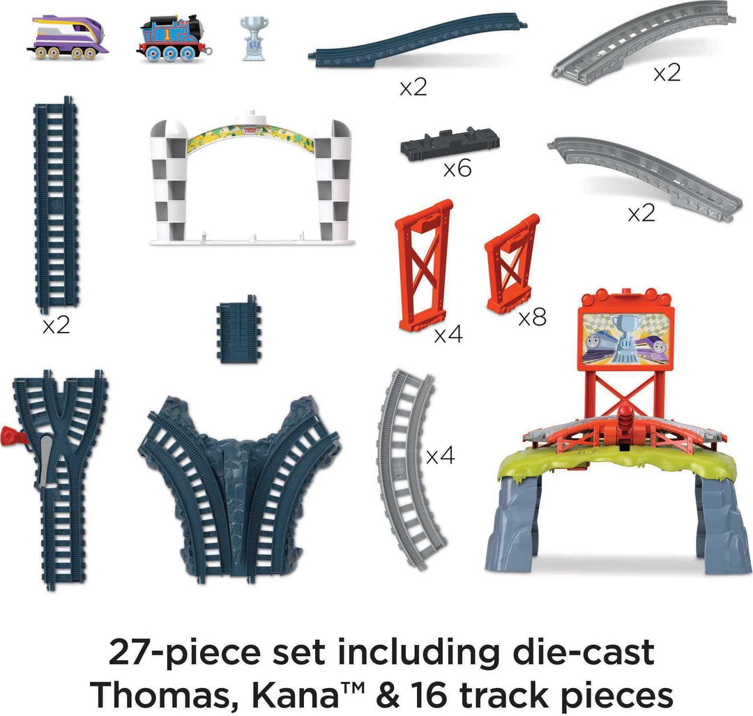 Thomas & Friends Race for the Sodor Cup Push-Along Train Set - Head-to-Head Racing for Ages 3+