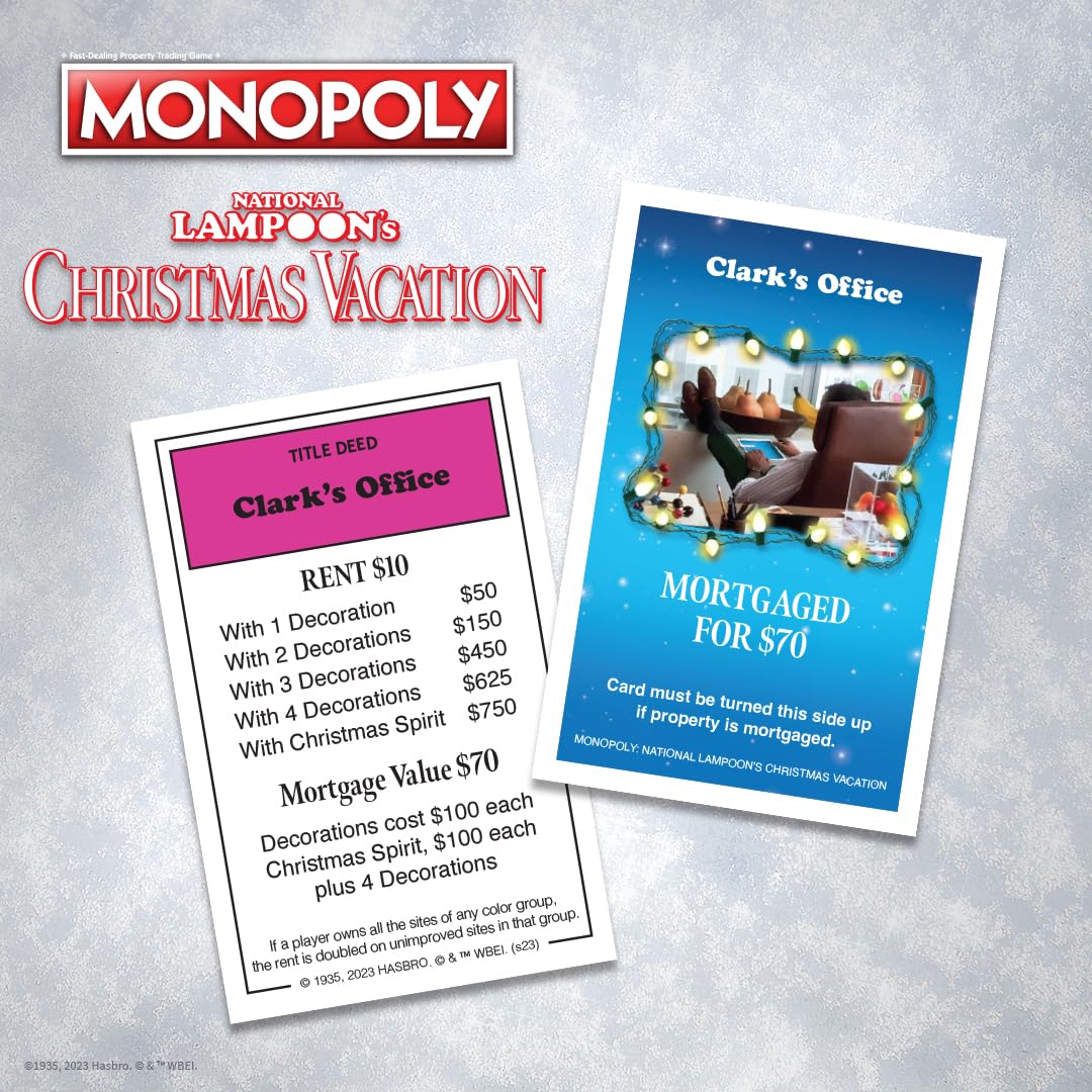 USAOPOLY Monopoly National Lampoon's Christmas Vacation Board Game 17