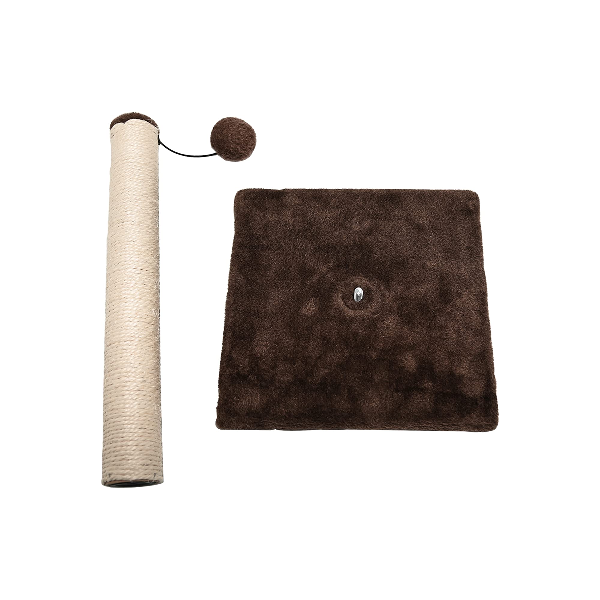 RAM ONLINE Cat Scratcher - 40cm Height, Plush Base, Dangly Ball | Indoor Use, Cats 2