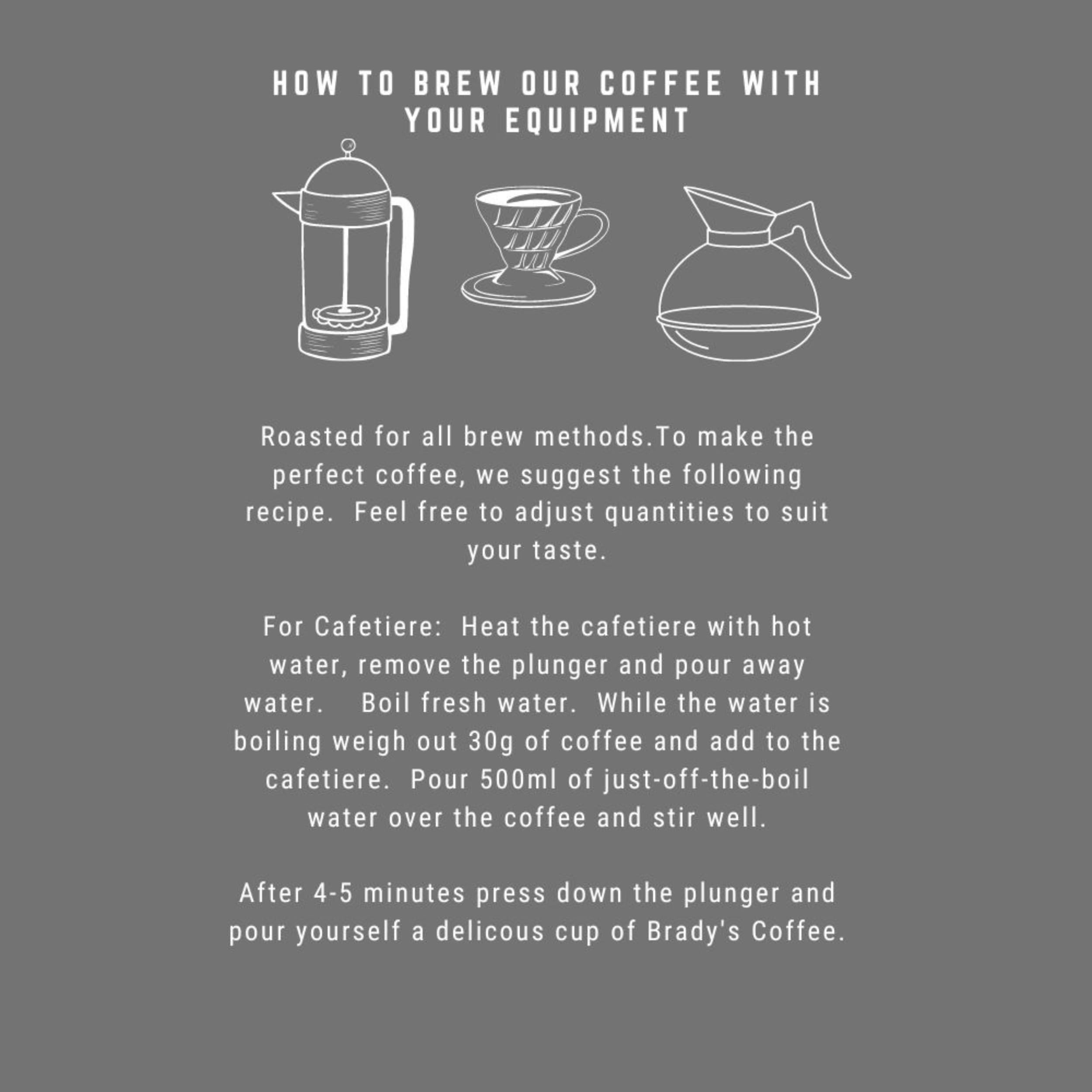 BRADY'S Celtic Blend Dark Roast Ground Coffee - 100% Arabica | 227g Tin 5