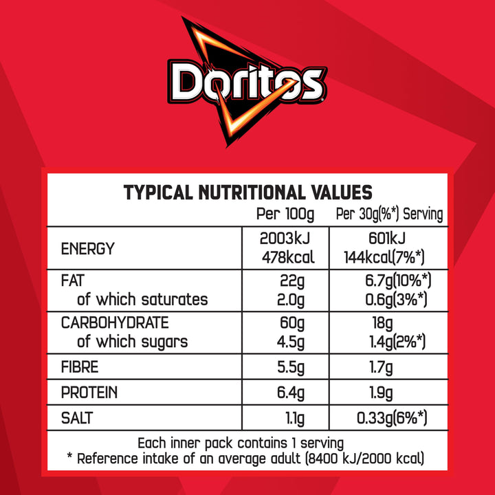 Doritos Chilli Heatwave 30g x 5 Pack
