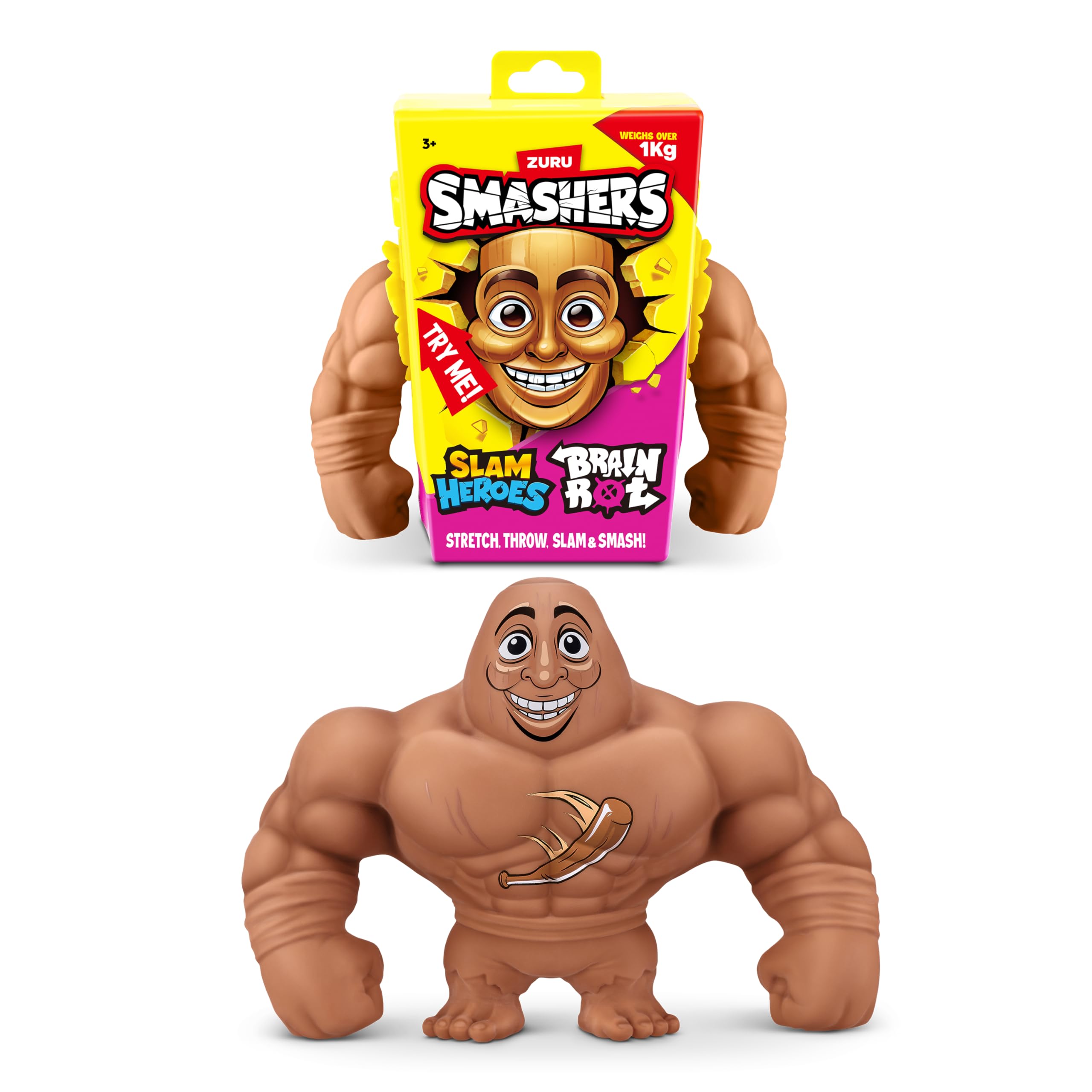 ZURU SMASHERS SLAM Heroes T T T Sahur Action Figure - Super Stretch, Slam & Bounce 1