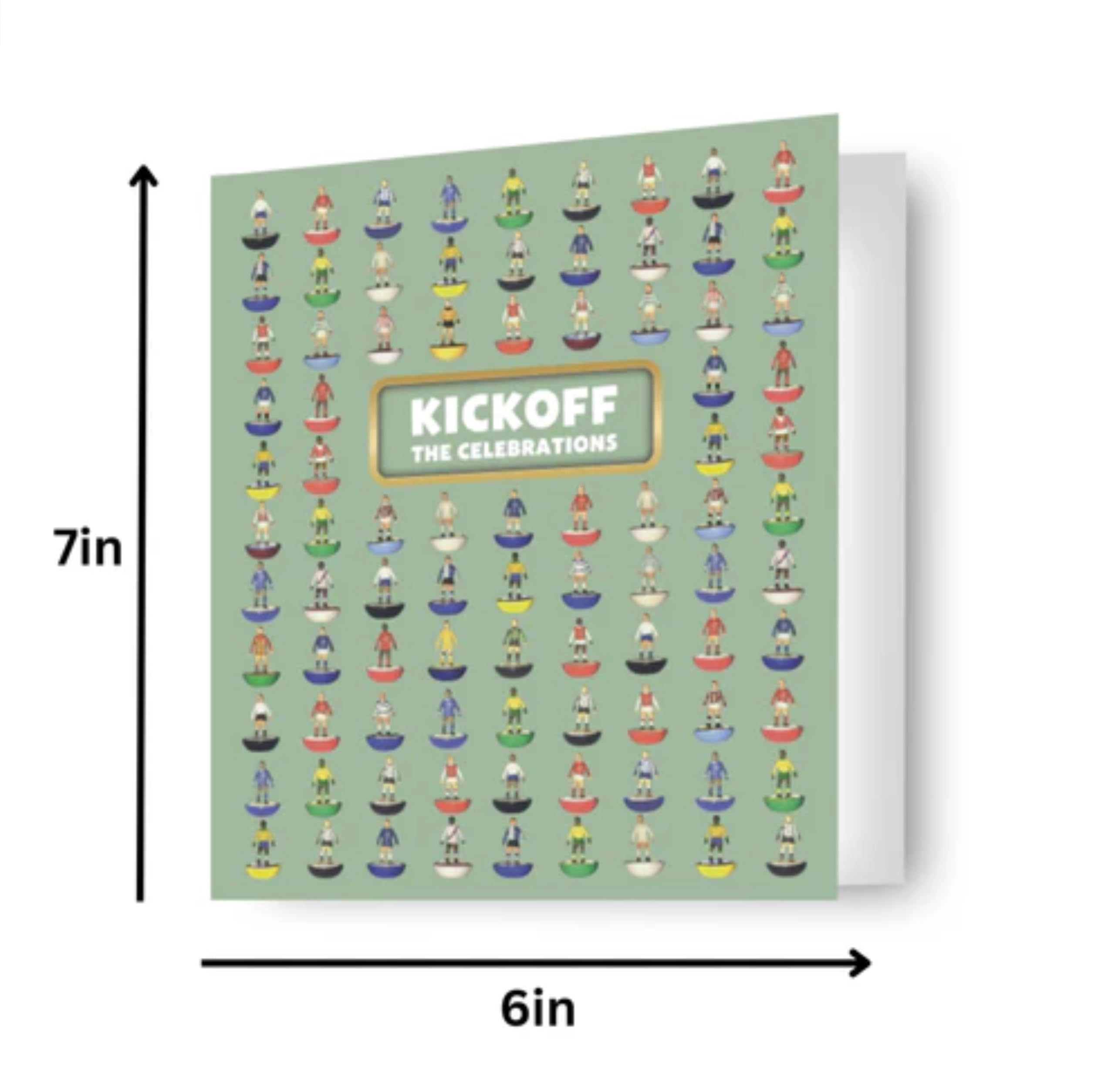 Danilo Promotions LTD Subbuteo Football Birthday Card 'Kickoff The Celebrations' | Unisex Adults & Kids