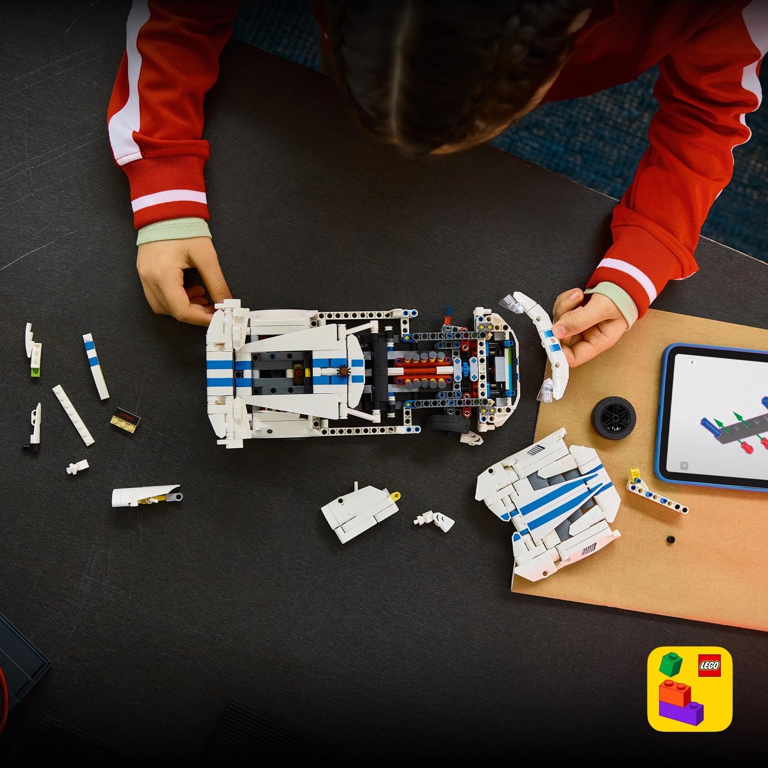 LEGO Technic Dodge Viper GTS-R Sports Car Building Set - V10 Engine, Opening Parts | Ages 10+ 4
