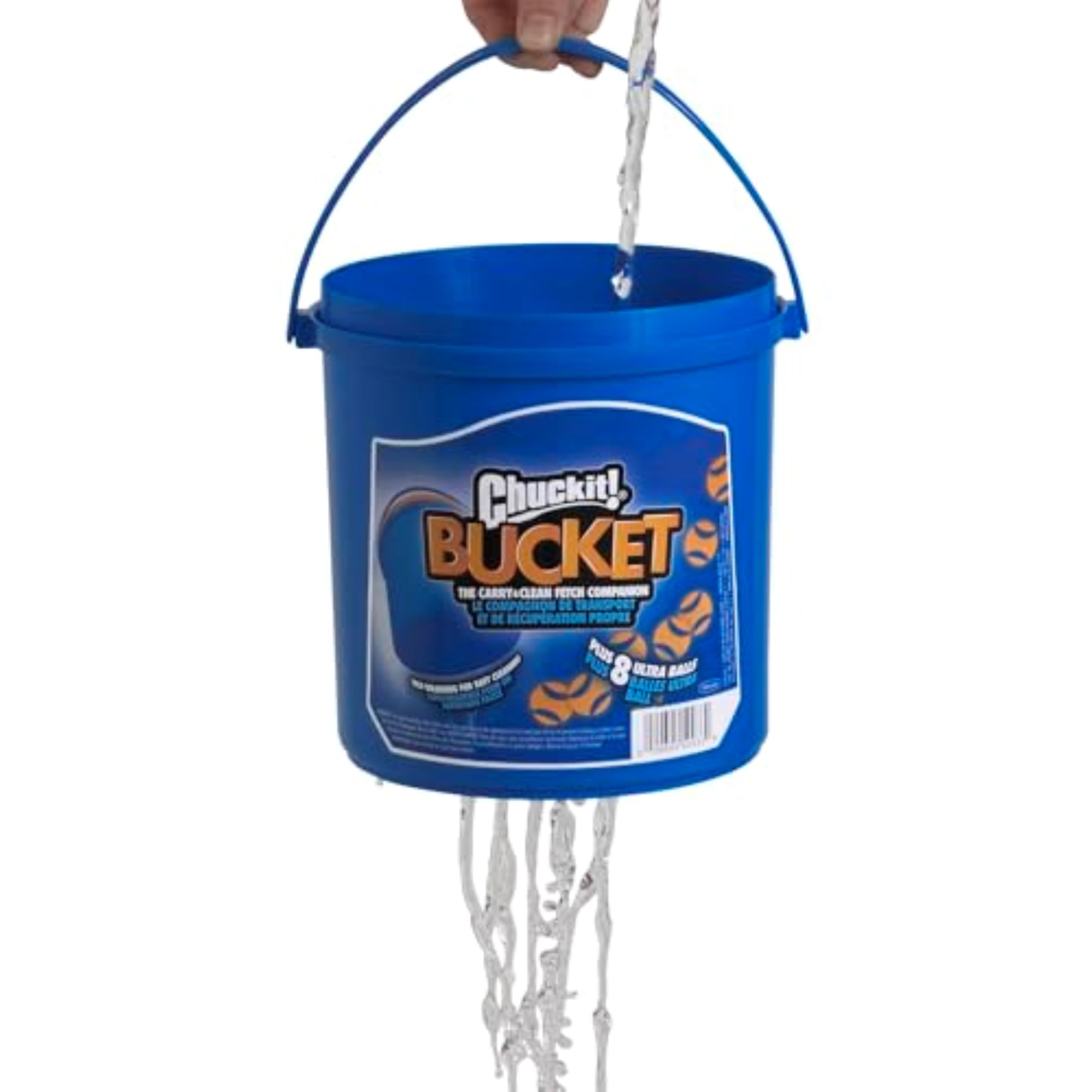 Chuckit! Ultra Ball Bucket - Durable High Bounce Rubber Dog Toy for Fetch | Pack of 8 Medium Balls 6