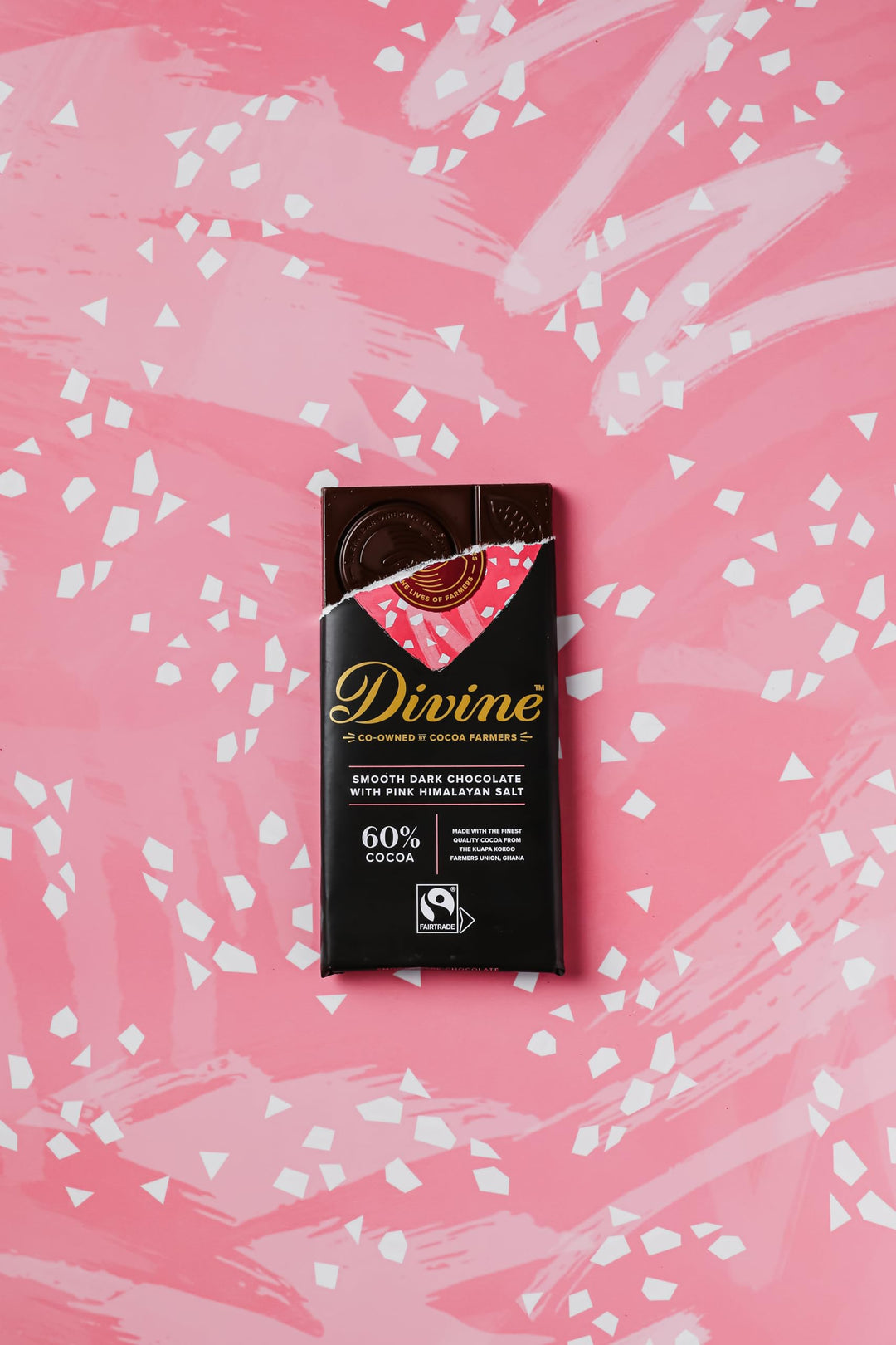 Divine - 60% Dark Chocolate with Pink Himalayan Salt (90 g)