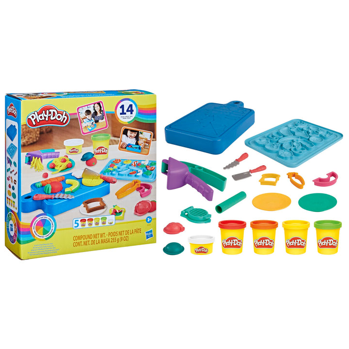 Play-Doh Little Chef Starter Set - 14-Piece Kitchen Playset for Ages 3+