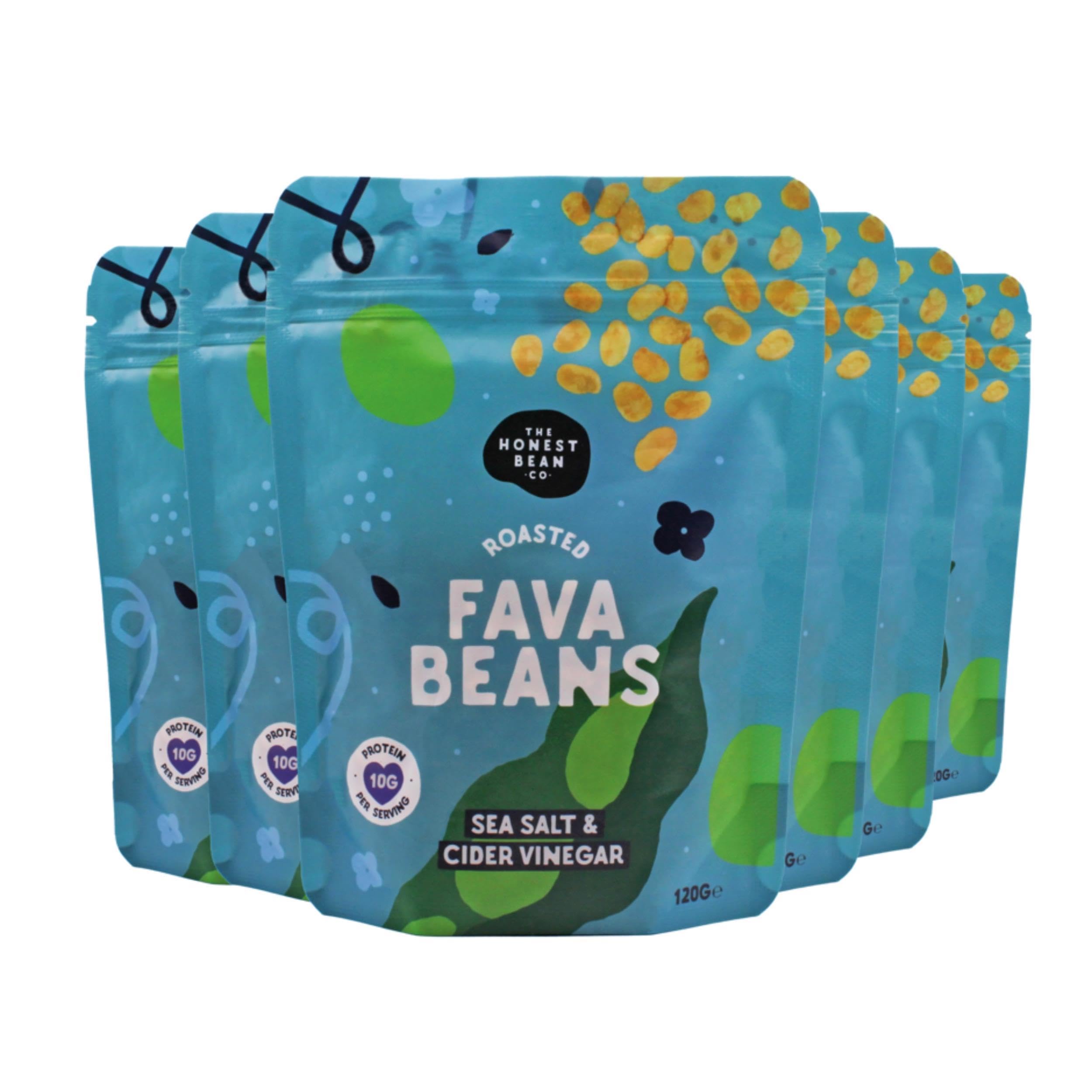 The Honest Bean Co Roasted Fava Beans Sea Salt & Cider Vinegar 120g 1