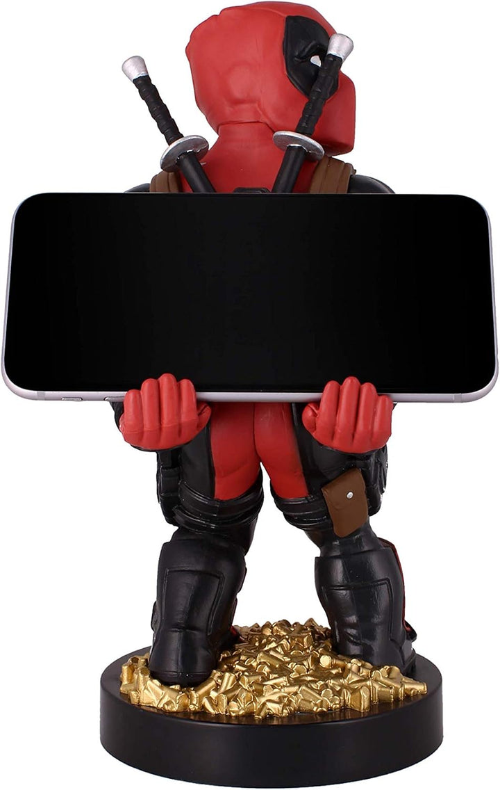 Marvel Deadpool Rear View Cable Guy - Controller & Phone Holder with Charging Cable