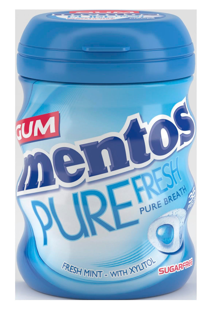 Mentos Pure Fresh Fresh Mint Chewing Gum 35 Pieces – Sugar-Free, Refreshing