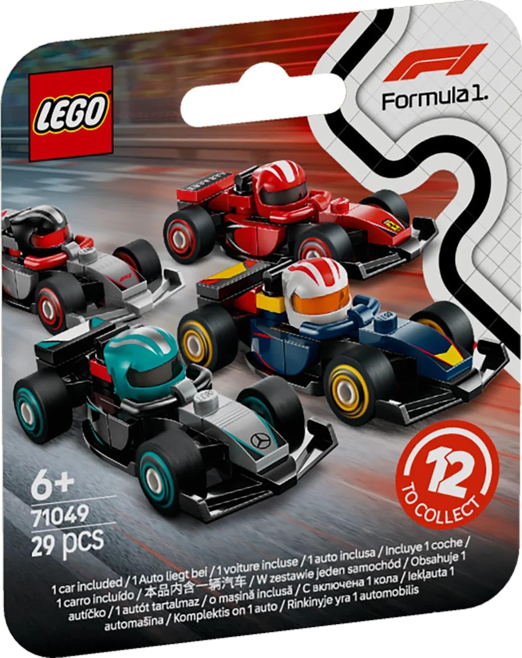 LEGO F1 Collectible Race Cars - 1 of 12 Mini Buildable Models with Moving Wheels for Kids 6+ 9