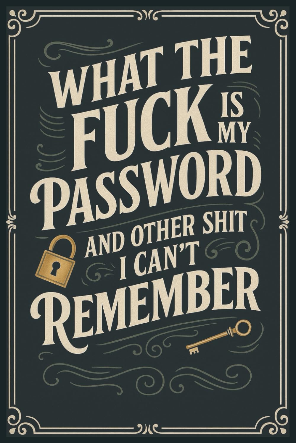 Anouaz Publishing What The Fuck Is My Password? - Funny Password Logbook | Paperback | English