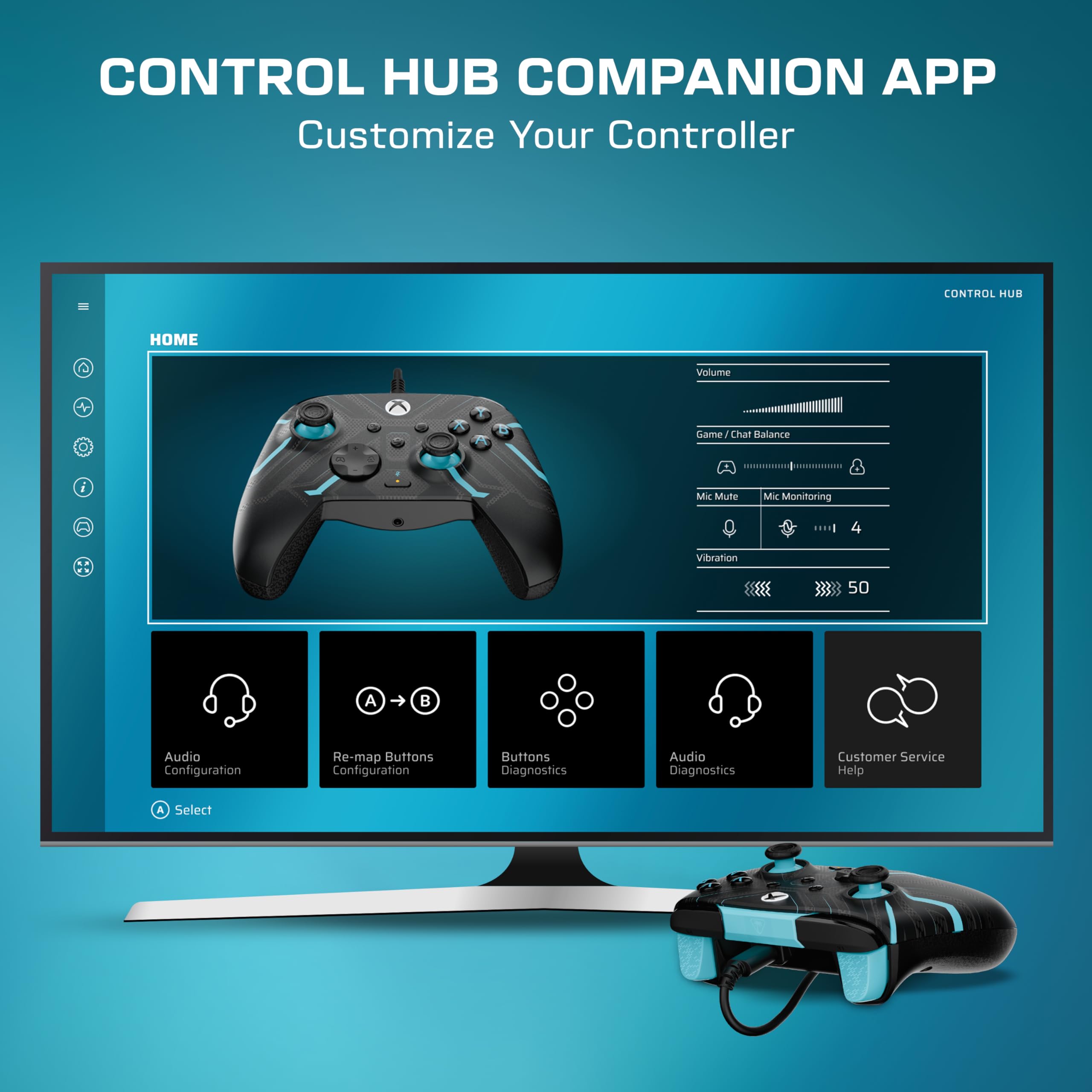 Turtle Beach Rematch Advanced Titan Steel Wired Gaming Controller for Xbox Series X|S, Xbox One, PC 13