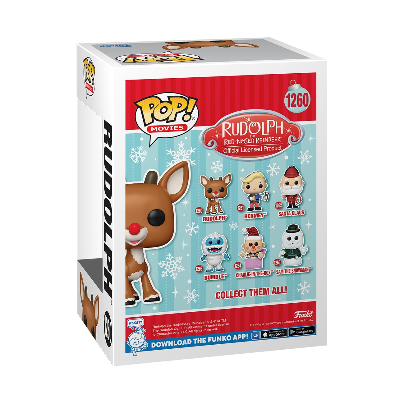 Funko Rudolph the Red-Nosed Reindeer - Rudolph Chibi Character Collectible Vinyl Figure | 3.75 Inch | Red 3