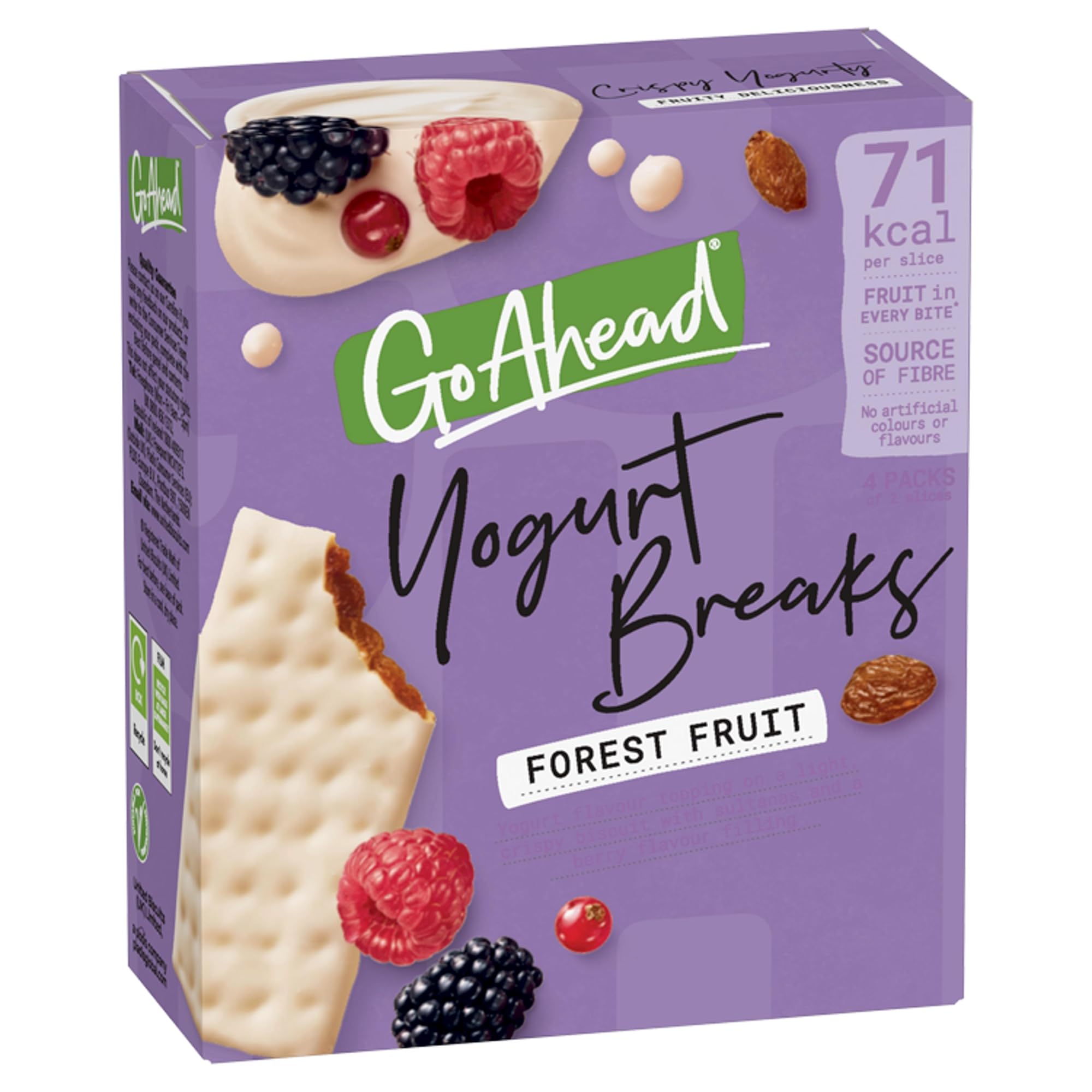 Go Ahead Waldfrucht-Joghurt-Breaks, 4 Riegel, 142 g