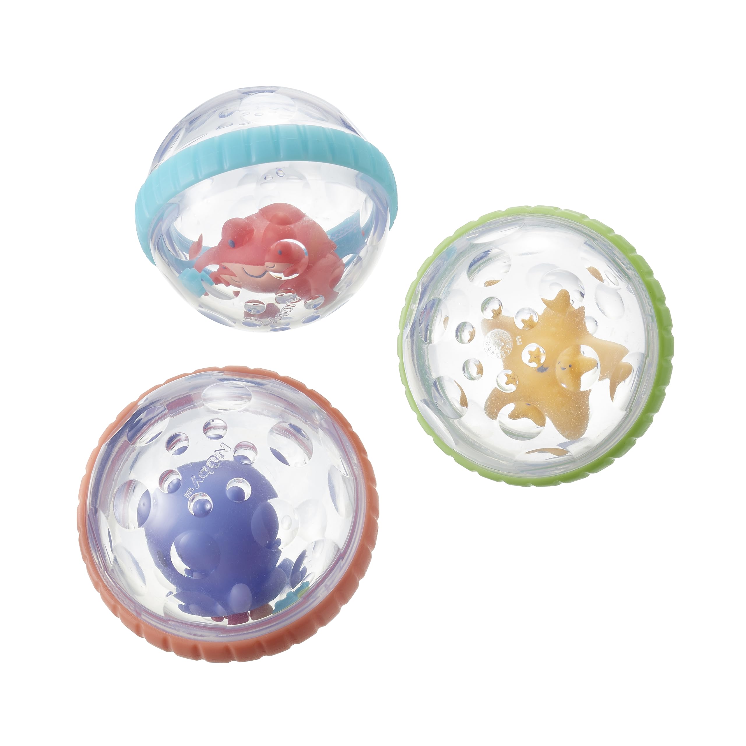 Nuby Floating Bubbly Buds Baby Bath Toy - Sensory Play for 6 Months+