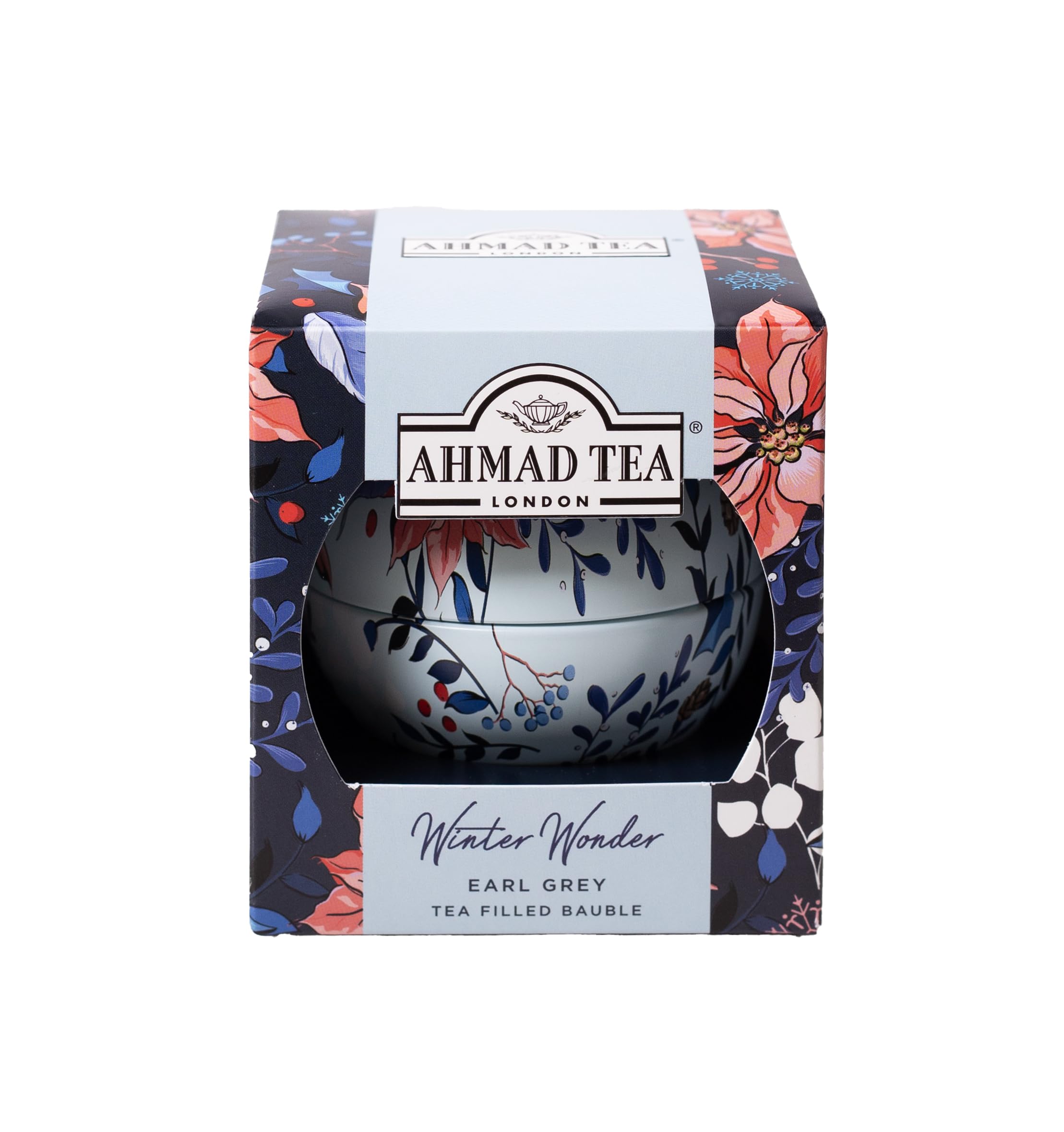 Ahmad Tea Winter Wonderland - Earl Grey Loose Leaf Tea 25g in Reusable Christmas Bauble 1