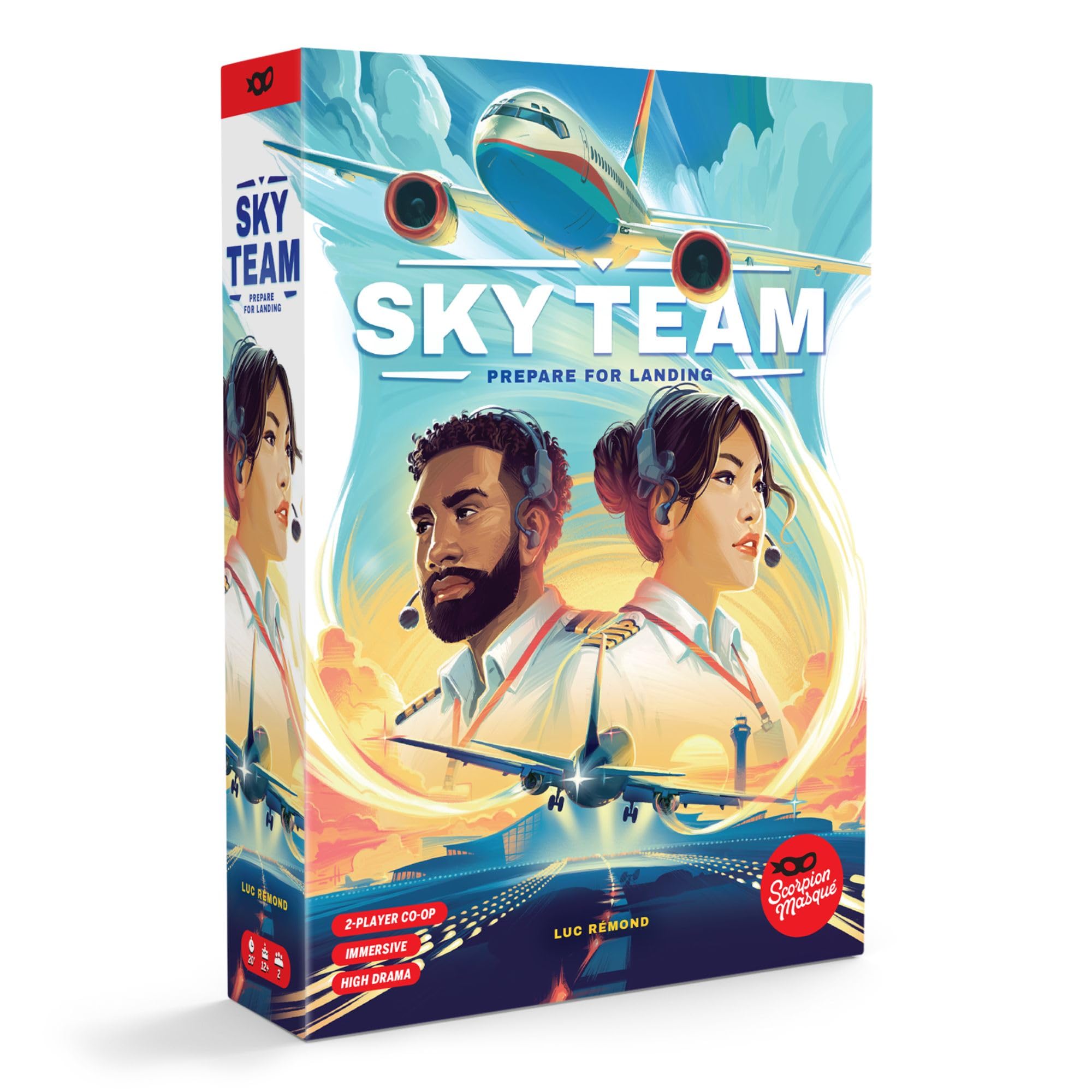 Scorpion Masqué Sky Team Board Game for 2 Players, Ages 14+