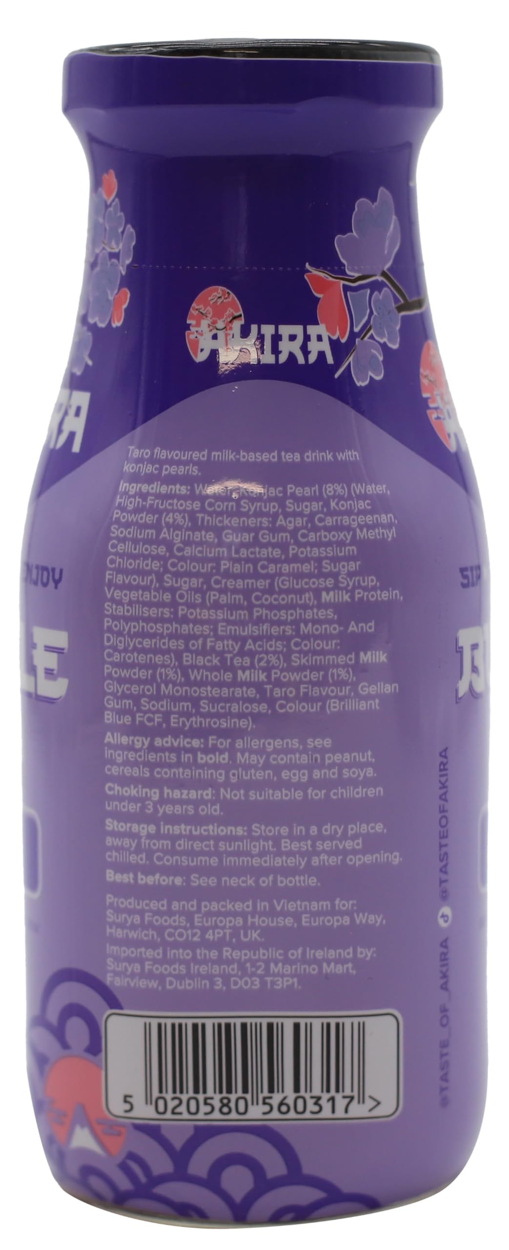 Akira - Taro Bubble Tea Fertigdose, 290ml 3