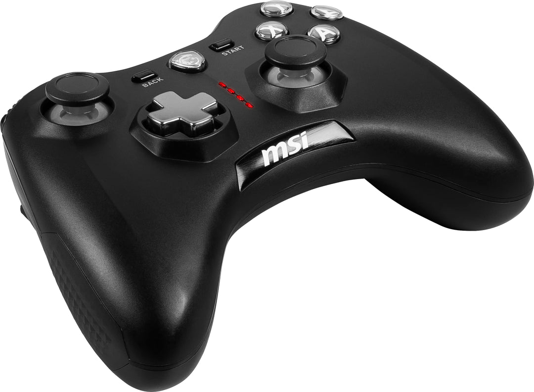 MSI FORCE GC20 V2 Wired Gamepad Controller - Interchangeable D-Pad, Dual Vibration, USB 2.0 for PC & Android