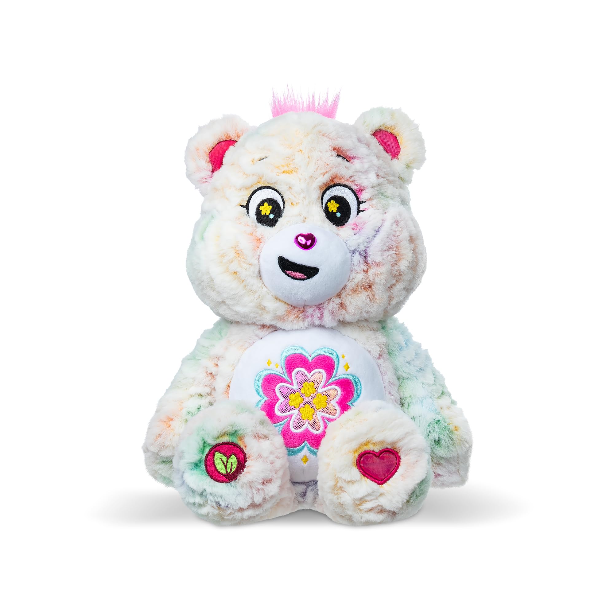 Basic Fun Care Bears Blossom Heart Bear Medium Plush - 35cm | Eco Friendly | Ages 4+