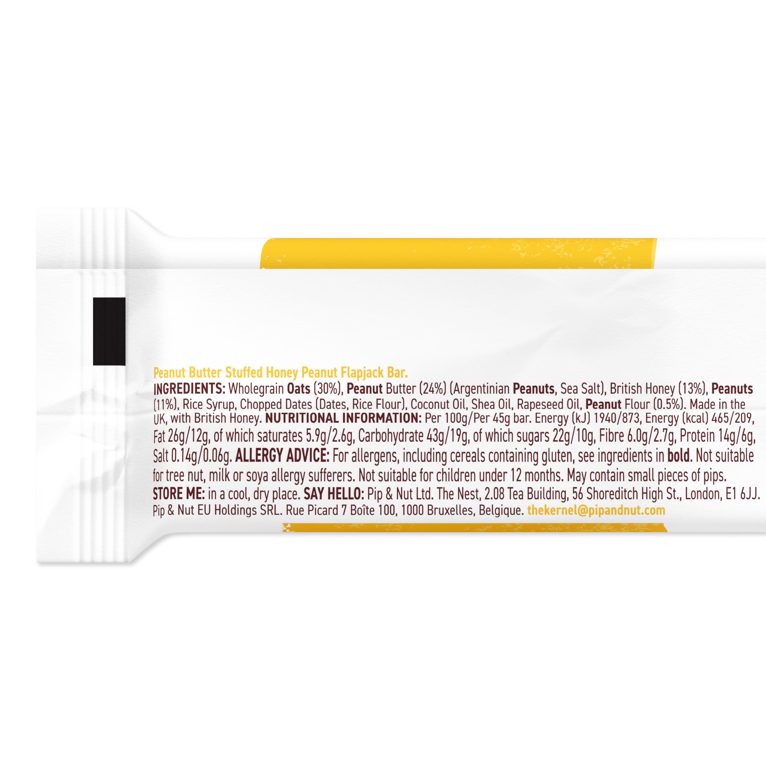 Pip & Nut Peanut Butter Stuffed Honey Nut Oat Bar - Energy Boost | 15 x 45g Bars 3