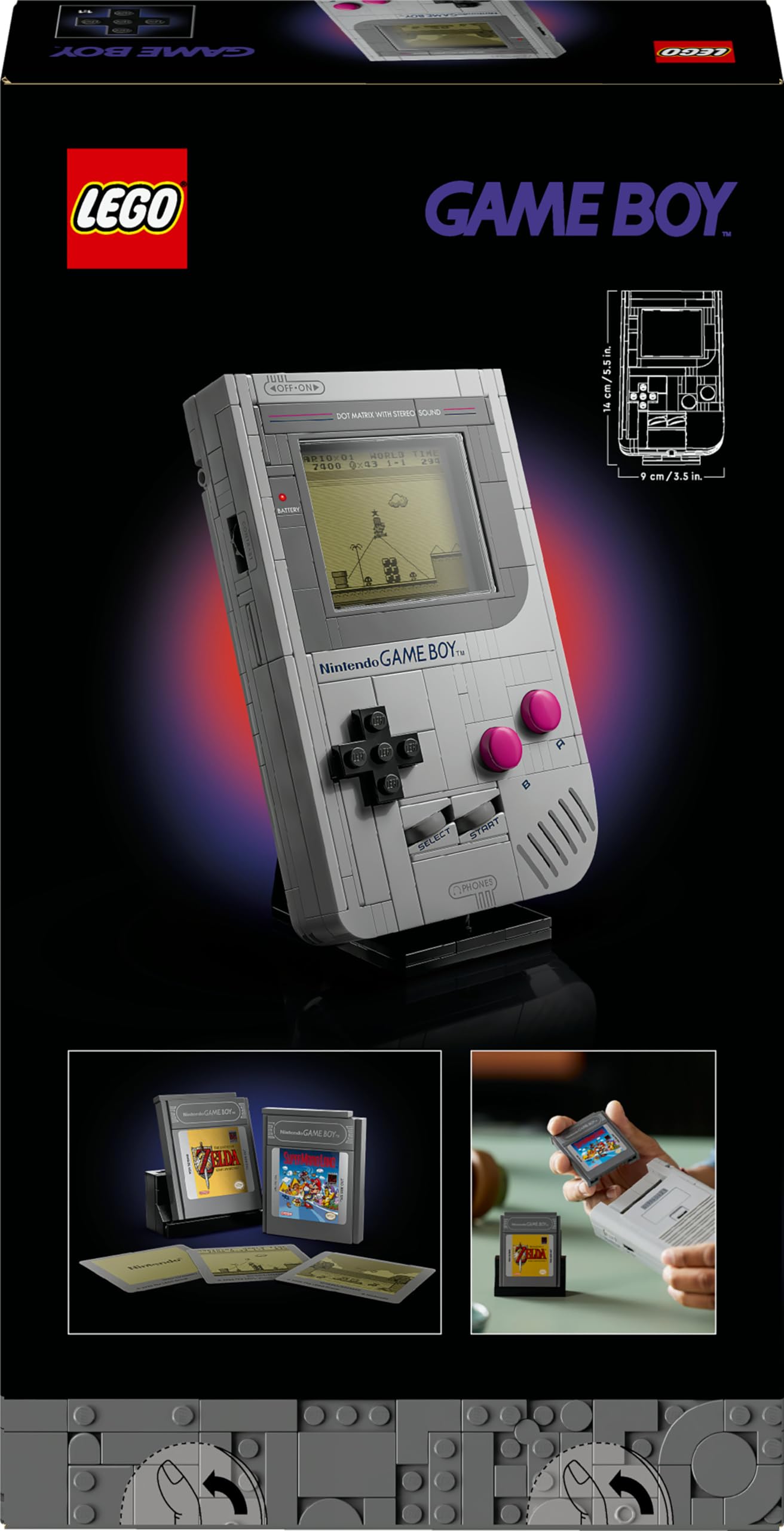 LEGO Super Mario Game Boy Building Set 72046 - Nintendo Display Model for Adults 9