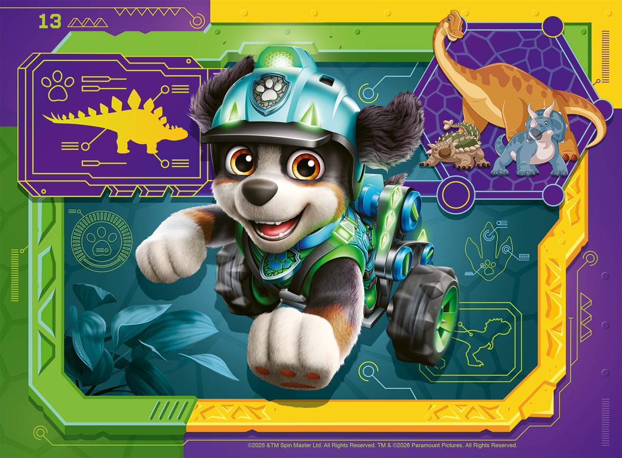 Ravensburger Paw Patrol Dino Rescue 4-in-a-Box Jigsaw Puzzle Set - Ages 3+ 2