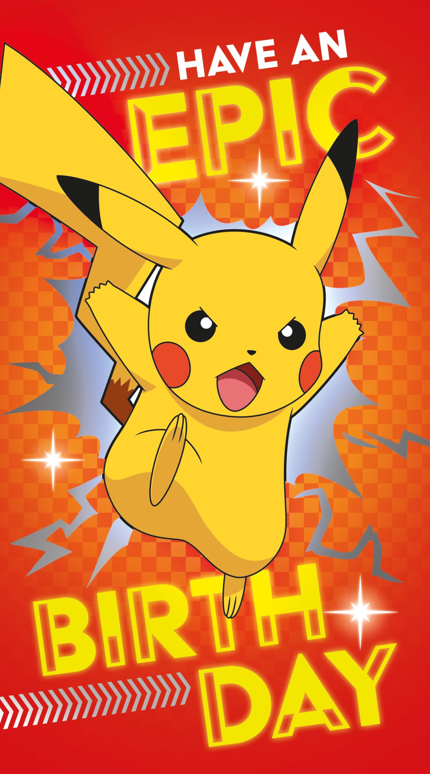 Danilo Promotions LTD Pokemon Birthday Card - Official Merchandise | Funny Design | 22.86 cm x 12.7 cm