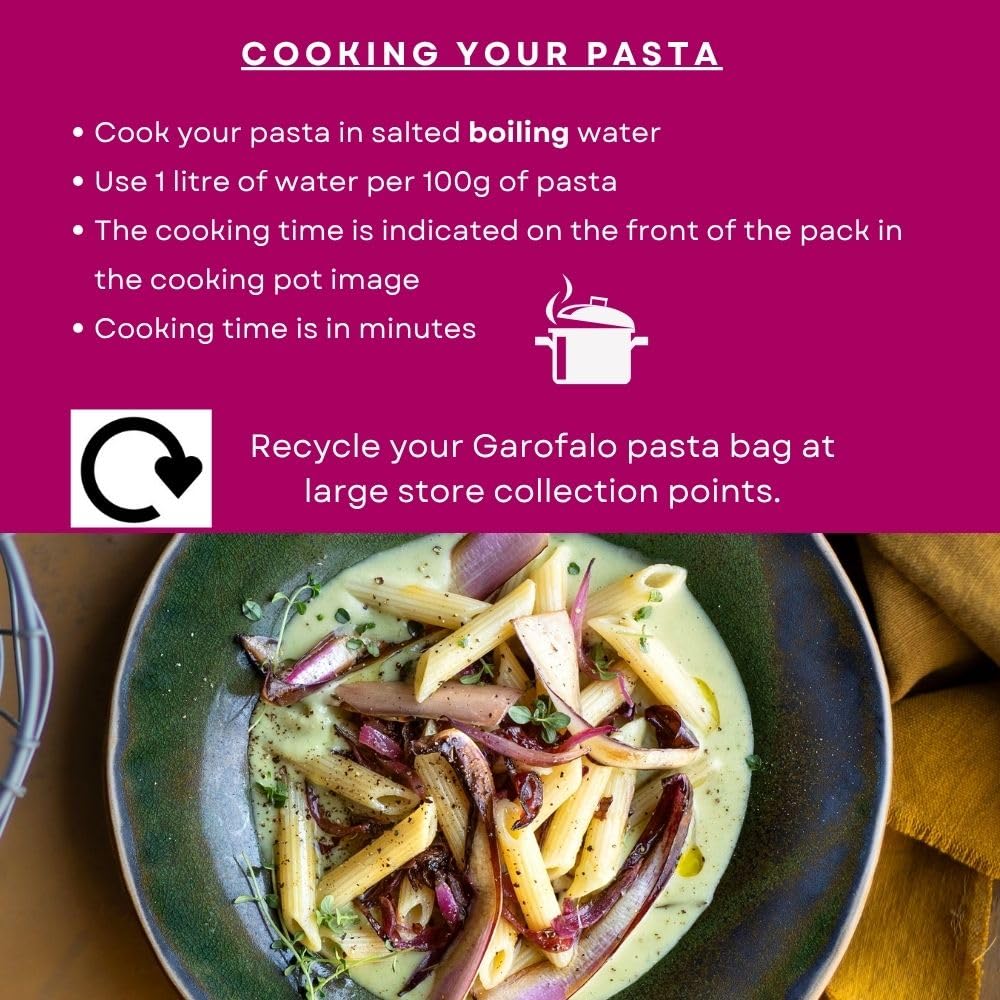 Garofalo Gluten Free Penne Italian Dried Pasta, 400g - Coeliac & Vegan Friendly