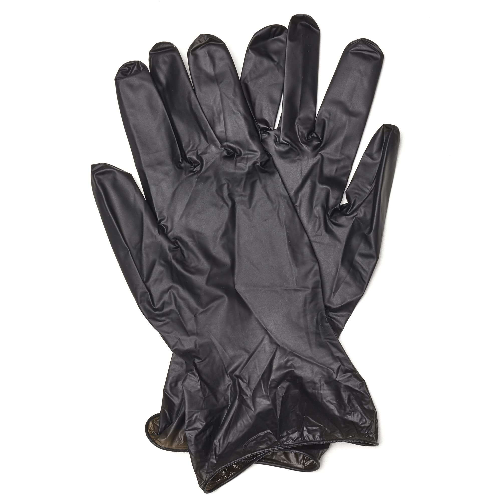 Spontex Handy Tough Disposable Gloves - Nitrile, Black, 20 Count | Food Safe 5