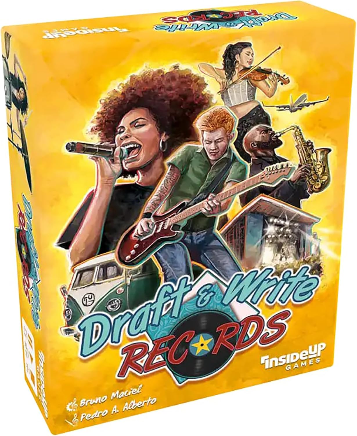 Inside Up Games Draft &amp; Write Records – Musikbrettspiel, Karten-Drafting, Strategiespiel 5