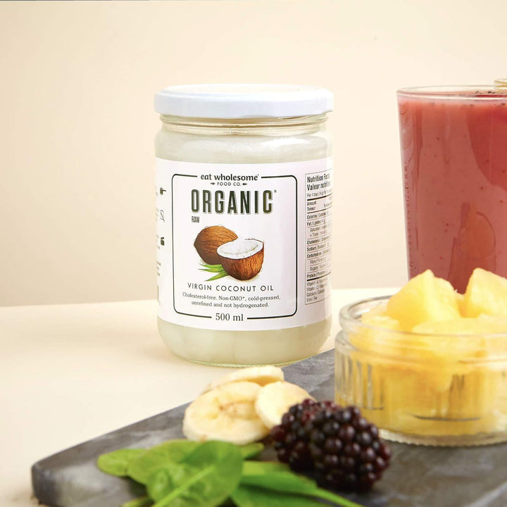 Eat Wholesome - Organic Raw Cold-Pressed Virgin Coconut Oil (500 ml)