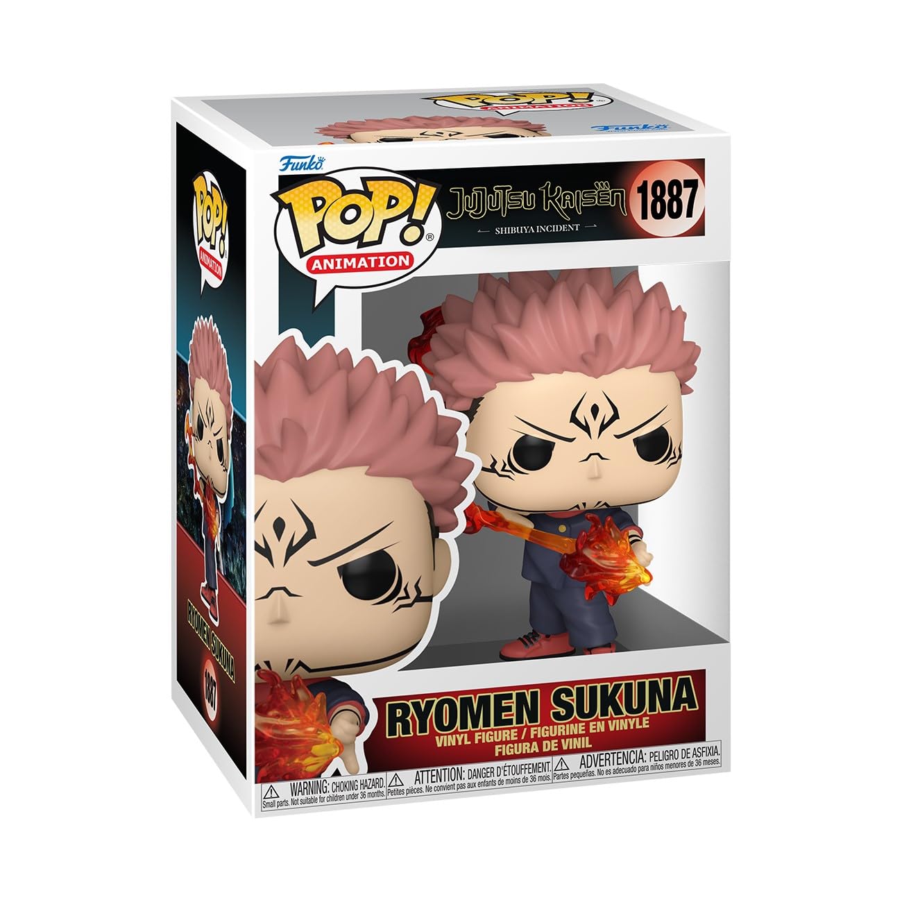 Funko Pop! Animation: Jujutsu Kaisen - Ryomen Sukuna (Fire Arrow) Vinyl Figure 1