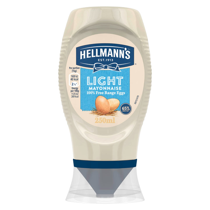 Hellmann's Light Mayonnaise - Reduced Calorie Mayo with Free-Range Eggs